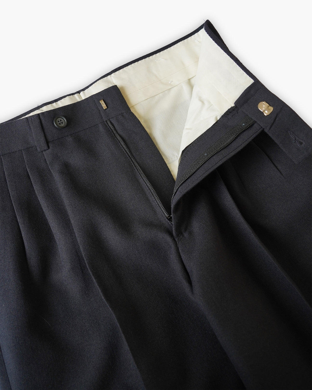 Wide Two-Tuck Trousers