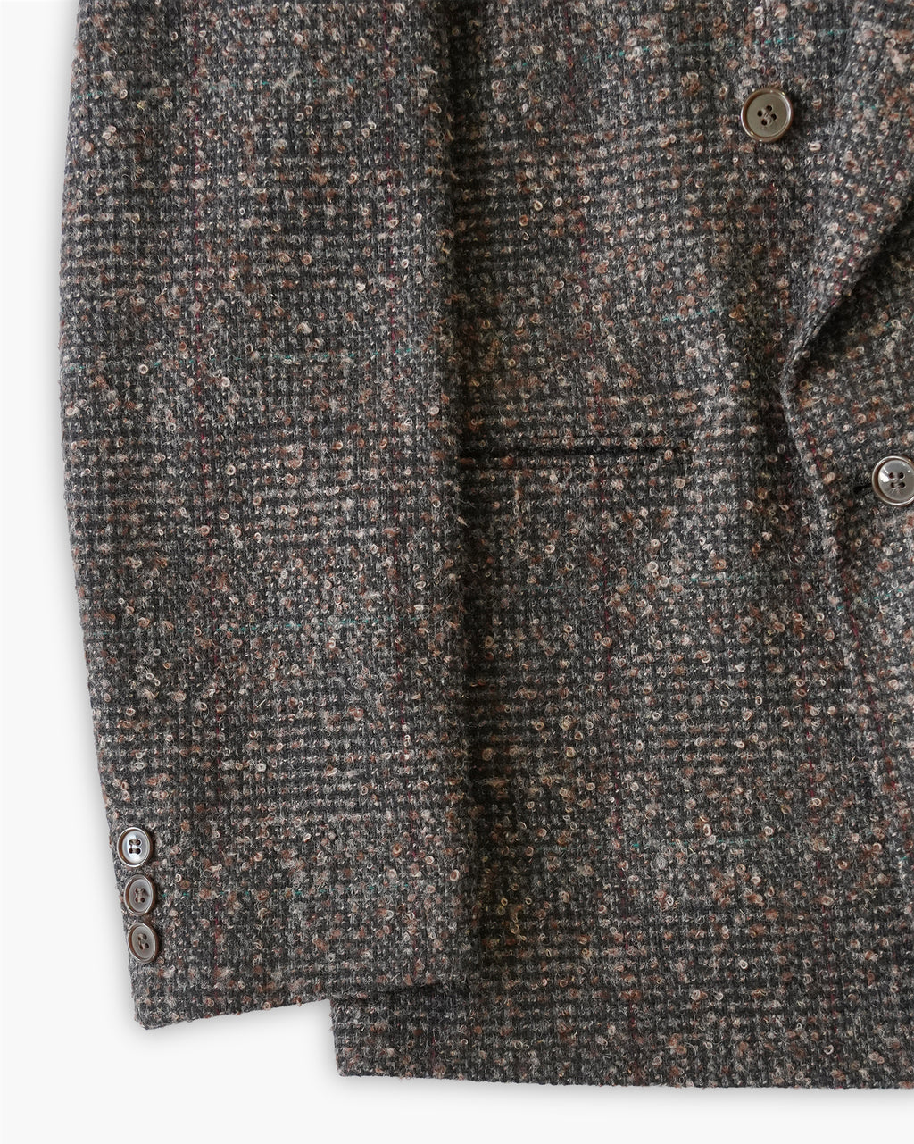 Brown Mix Glen Check Tweed Jacket