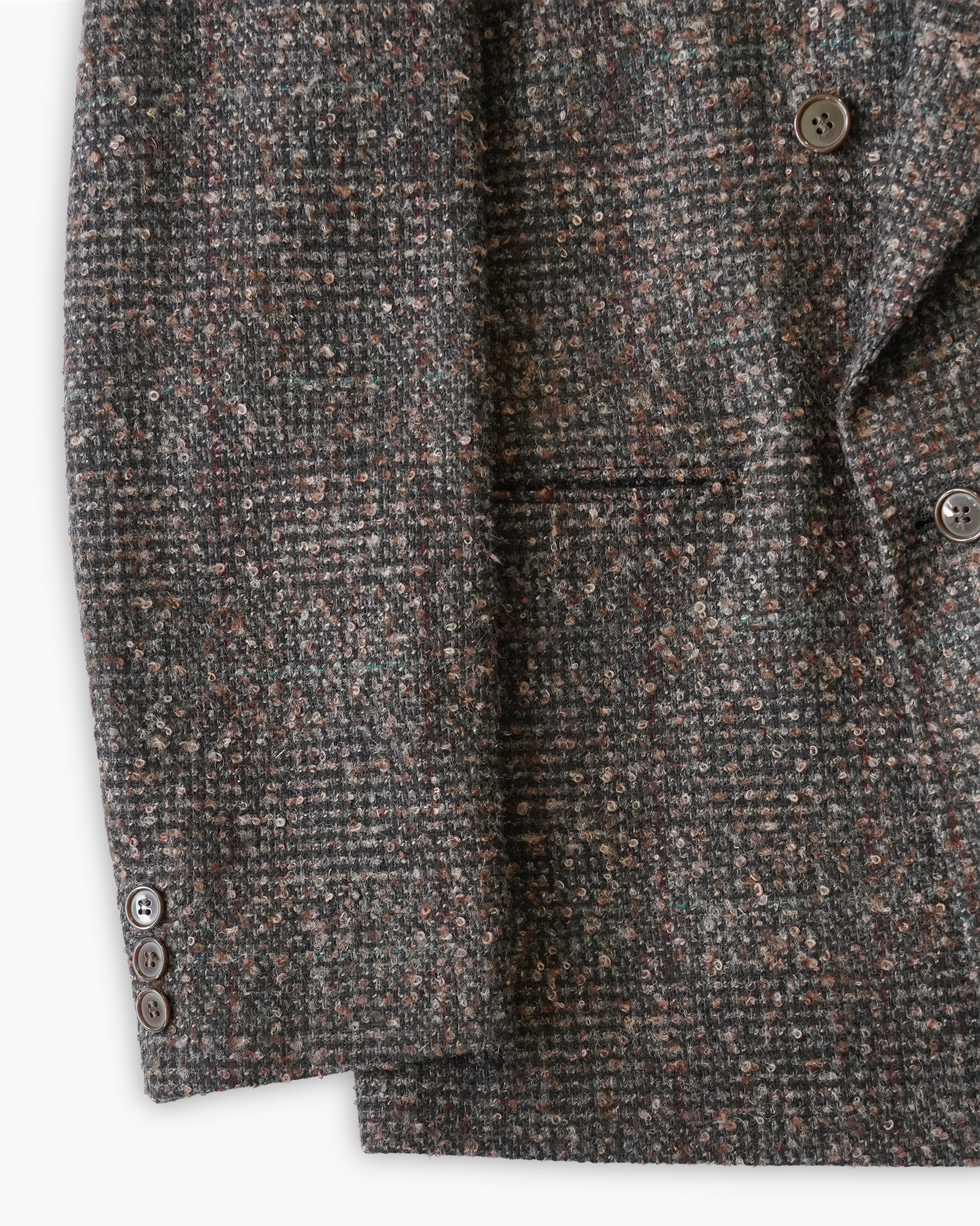 Brown Mix Glen Check Tweed Jacket