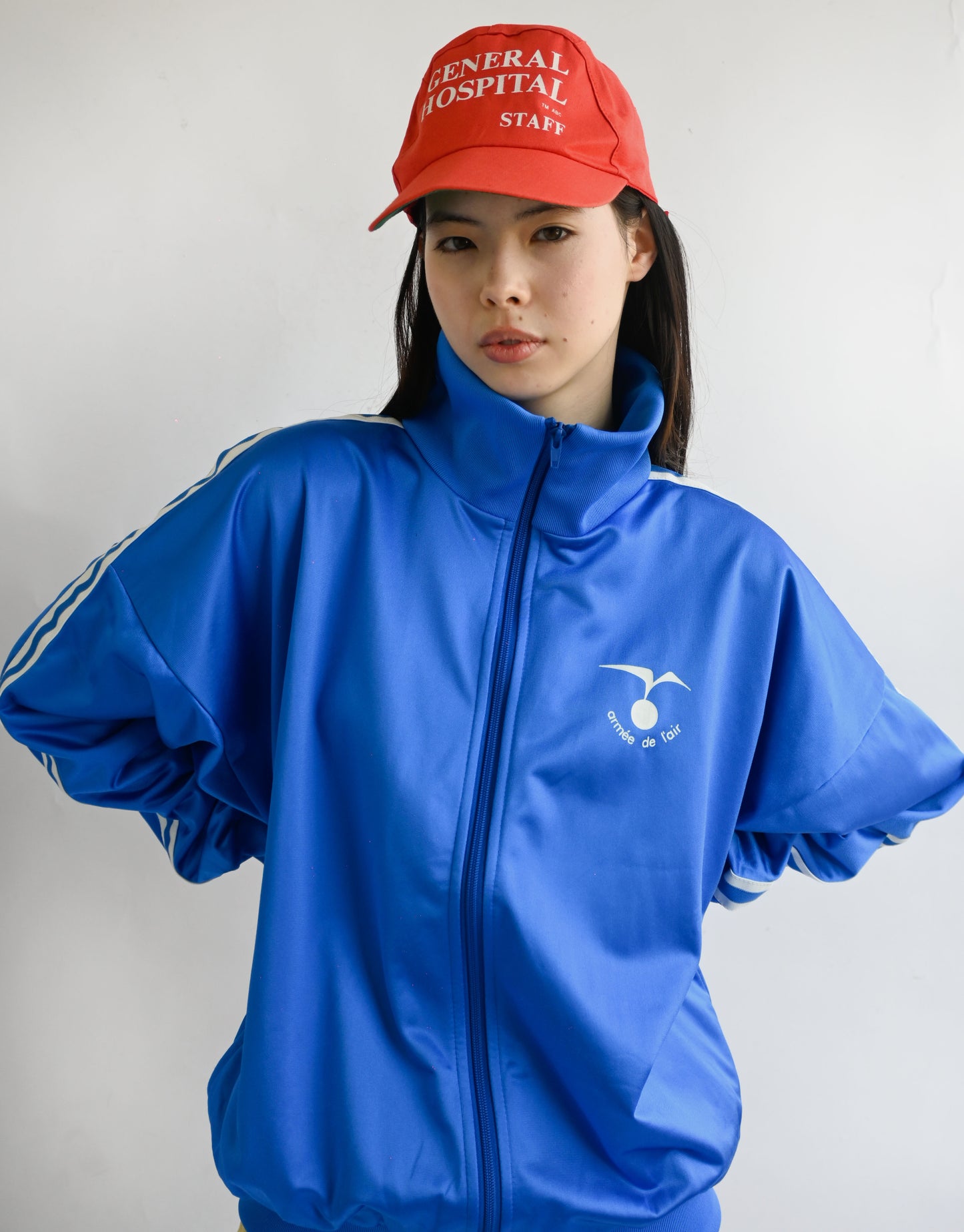 French Stand Color Training Jacket