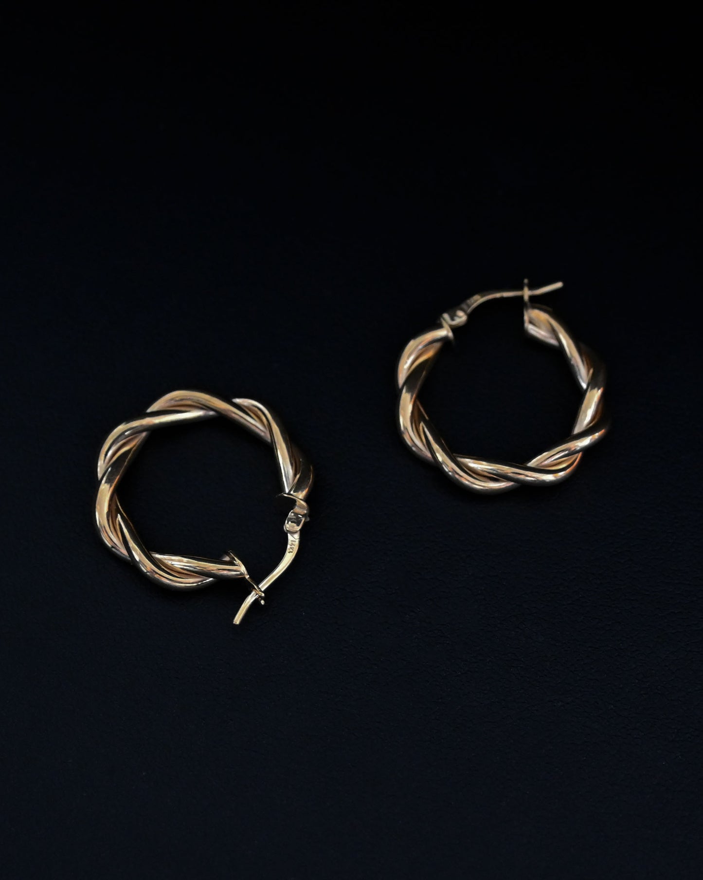 Twisted 14K Hoops