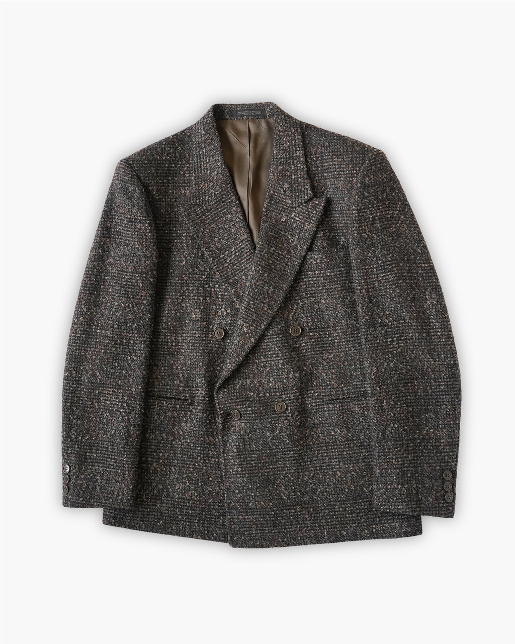 Brown Mix Glen Check Tweed Jacket