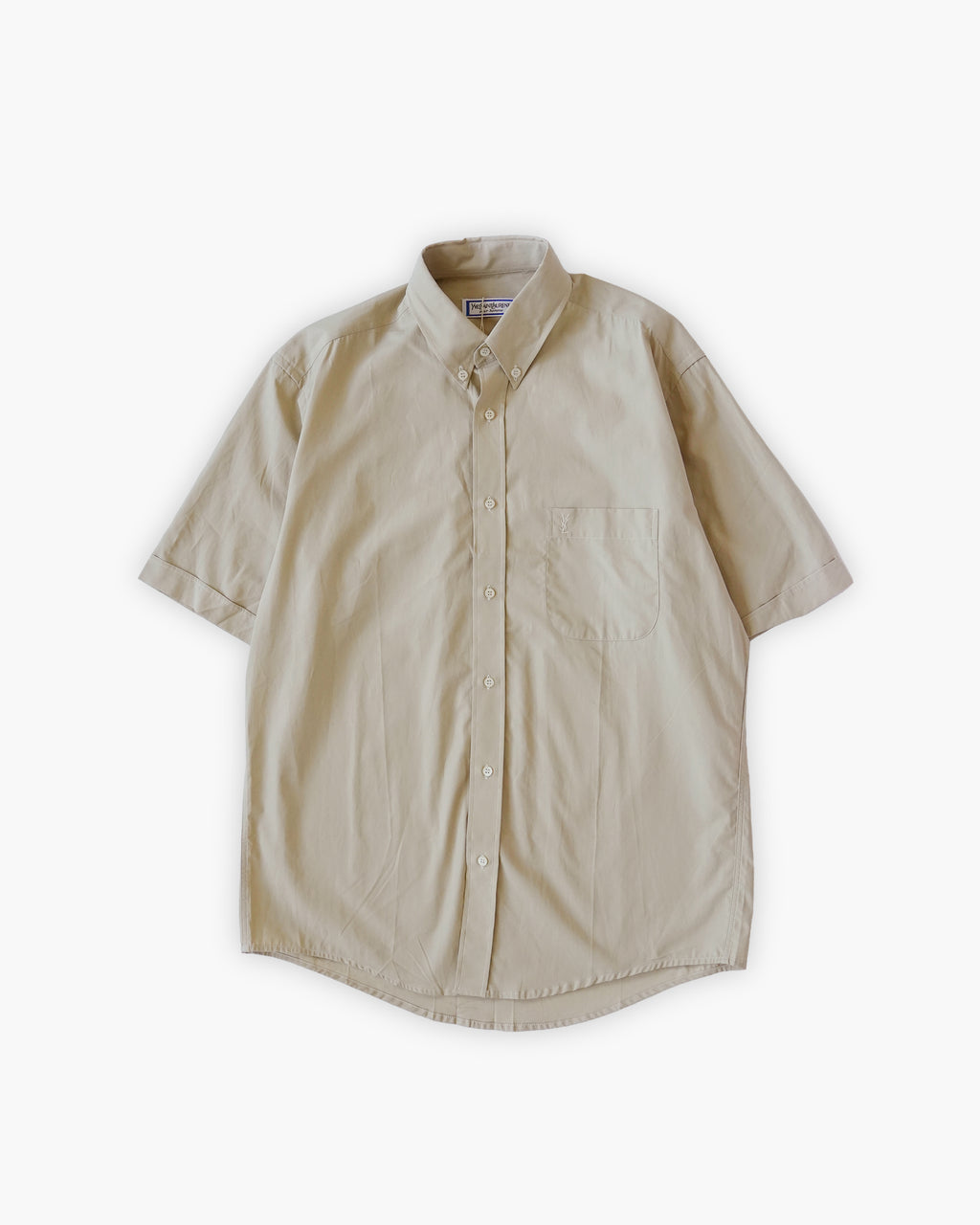 80s "YSL"  S/S Dress Shirt