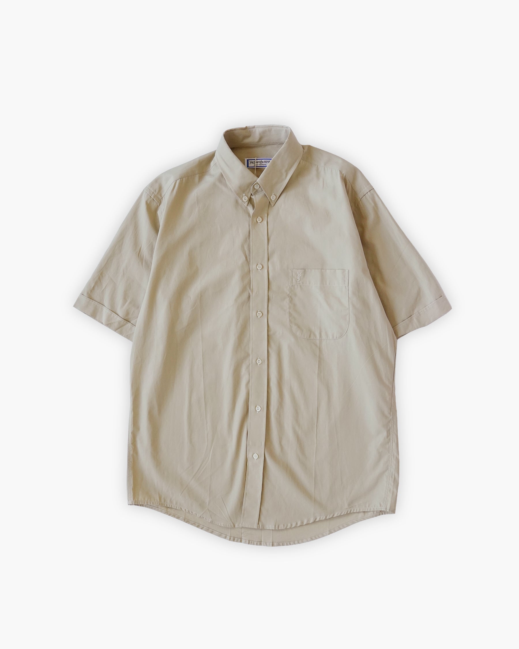 80s "YSL"  S/S Dress Shirt