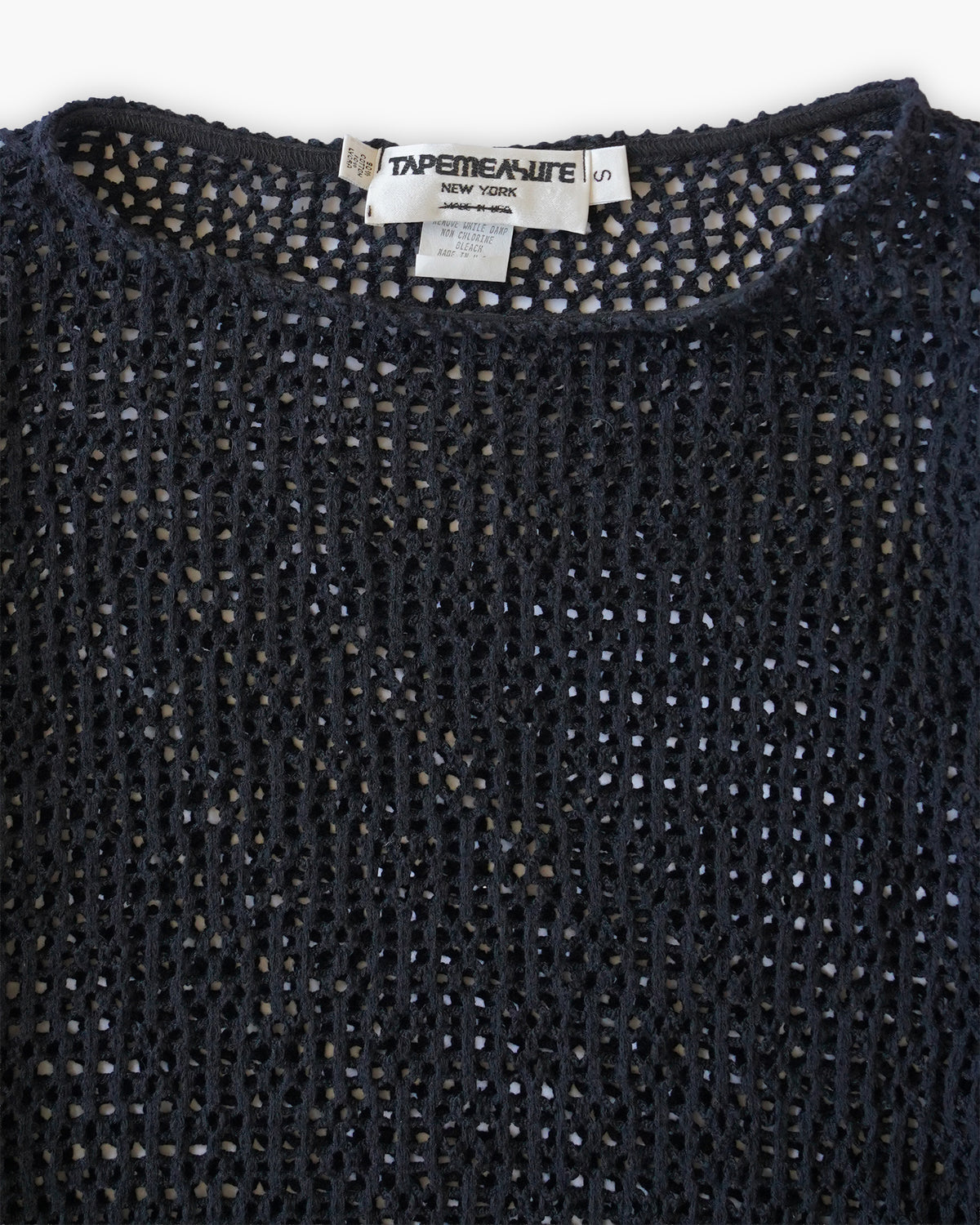 Black Mesh L/S Top