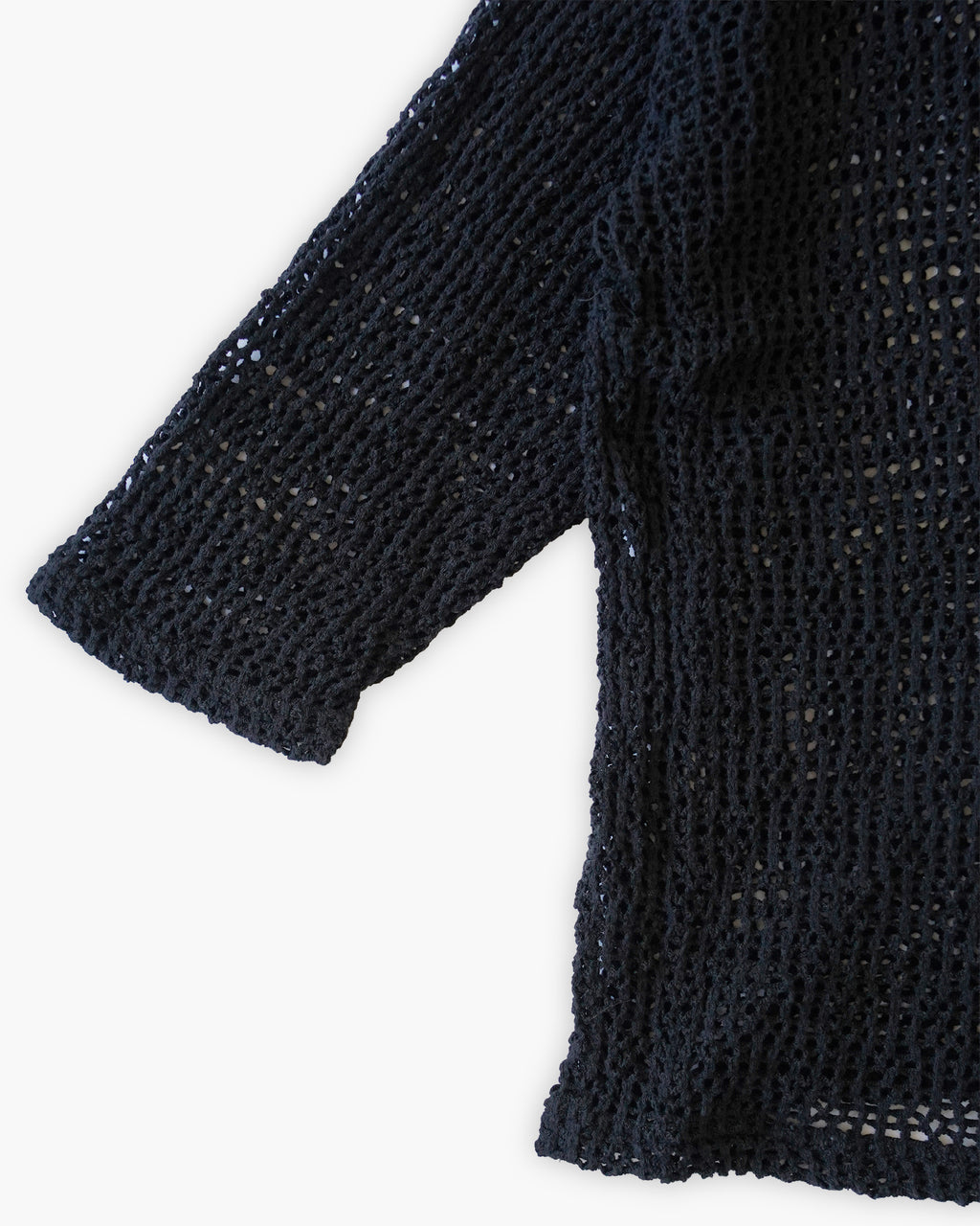 Black Mesh L/S Top