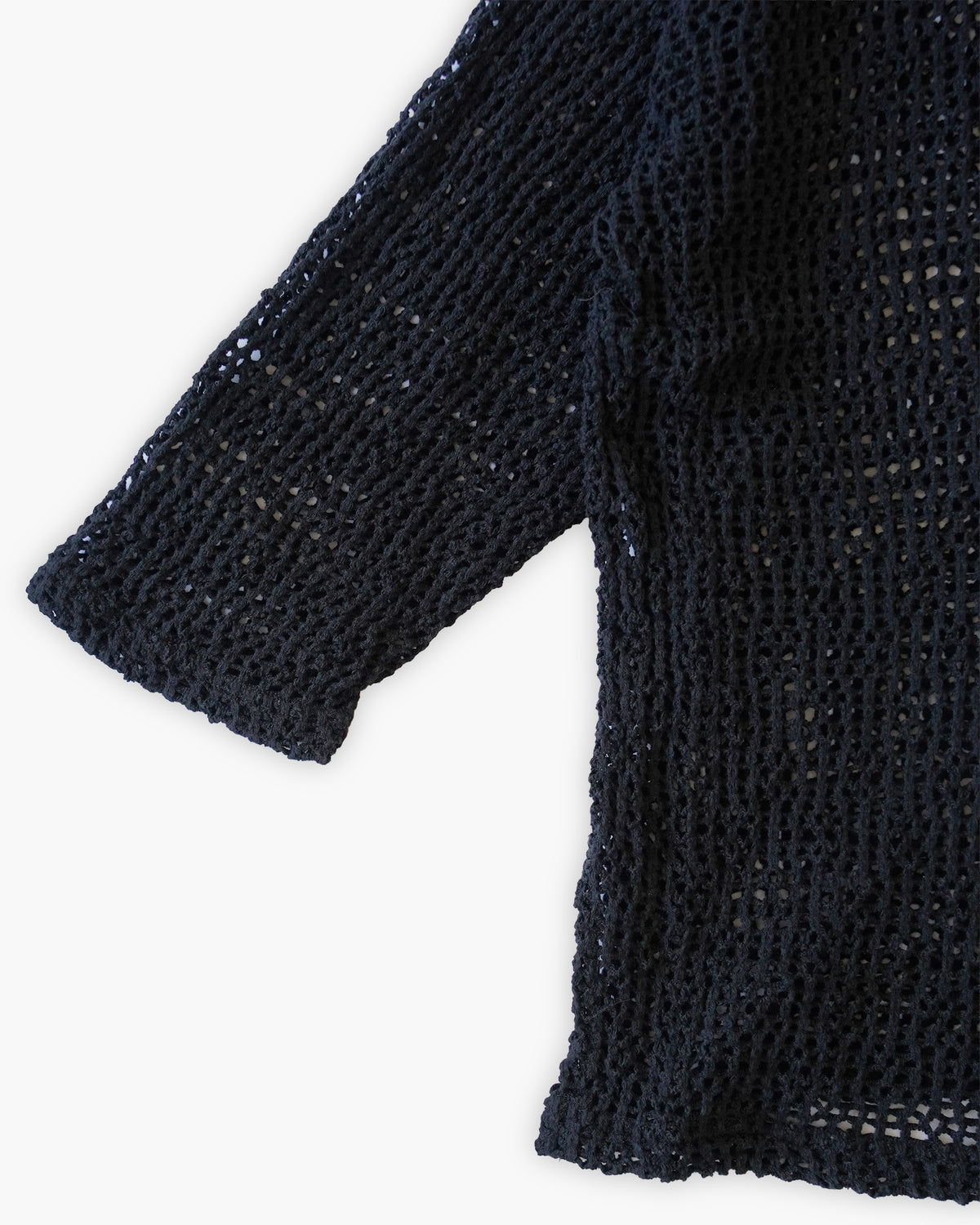 Black Mesh L/S Top