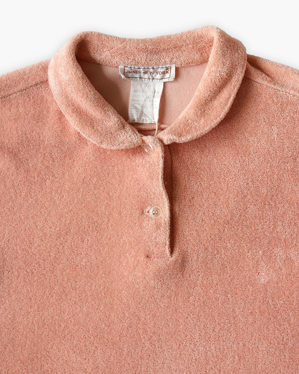 Piled Polo Shirt - Pink