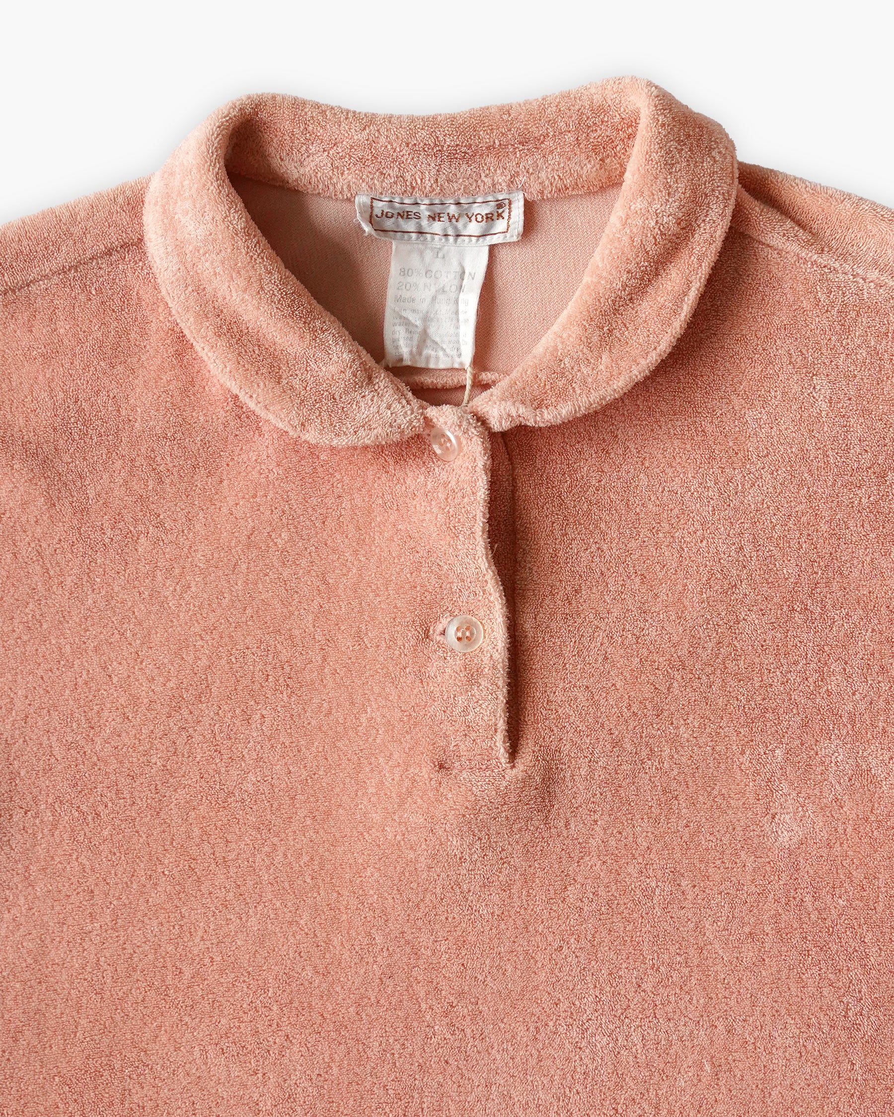 Piled Polo Shirt - Pink