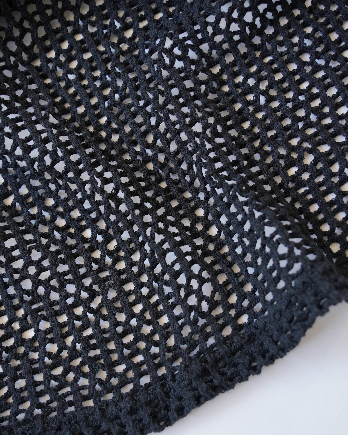 Black Mesh L/S Top