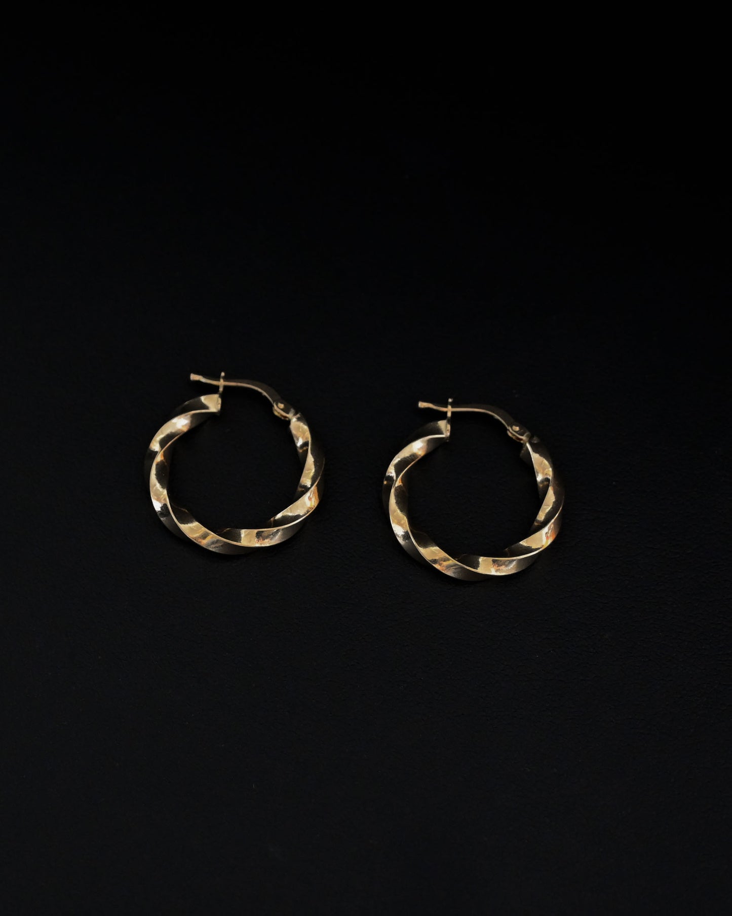 Twisted 14K Hoops