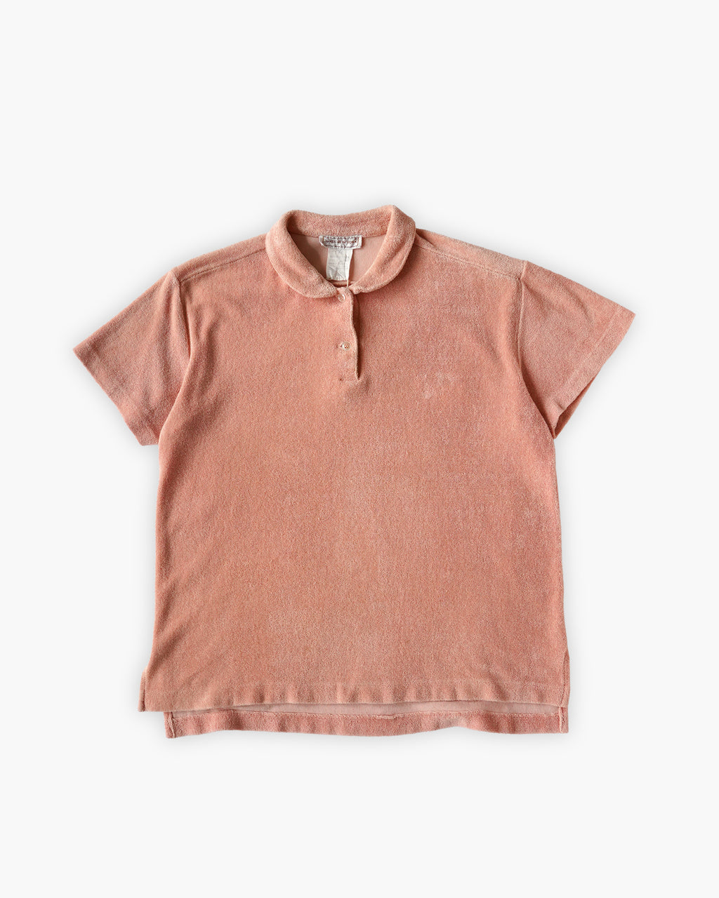 Piled Polo Shirt - Pink