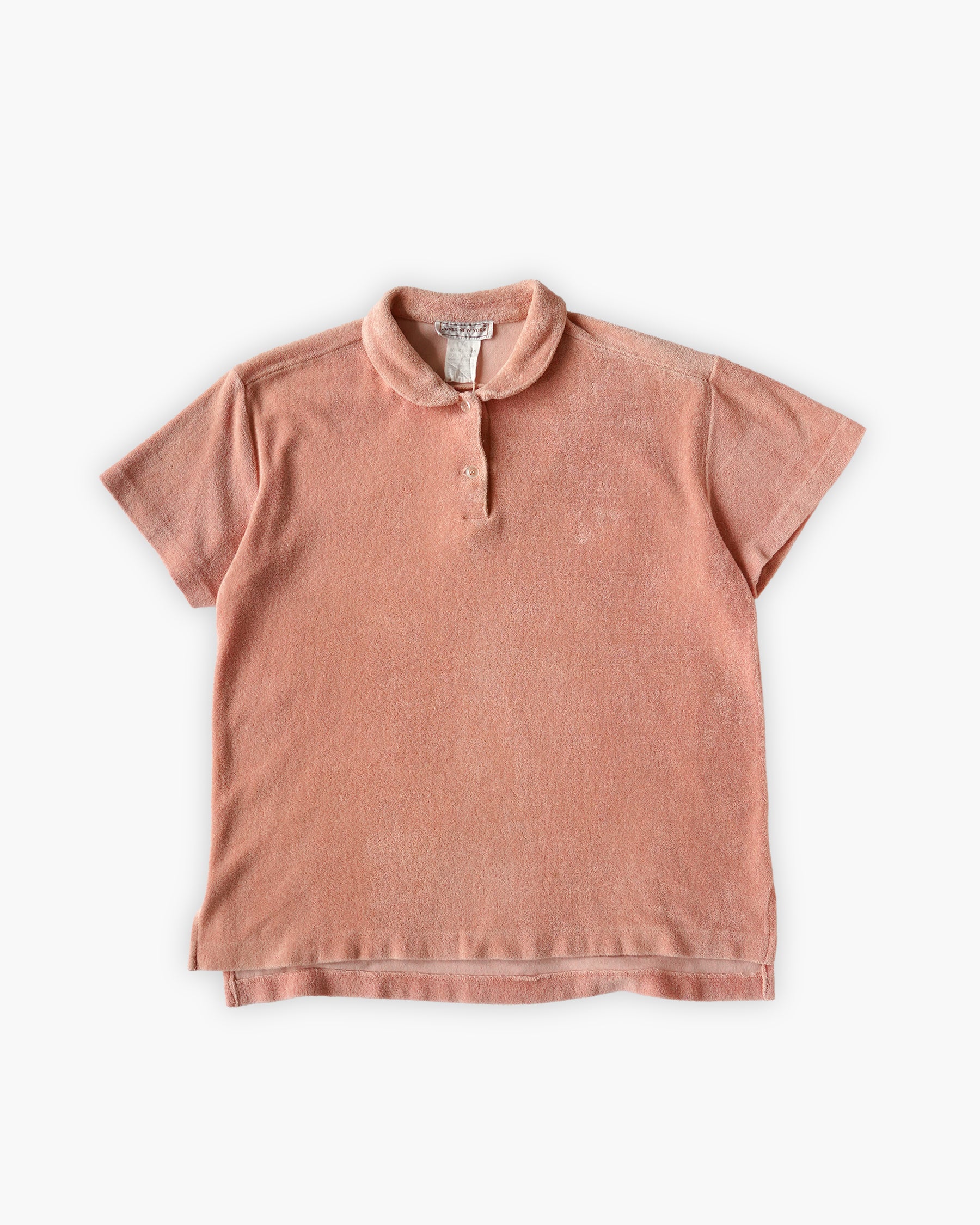 Piled Polo Shirt - Pink