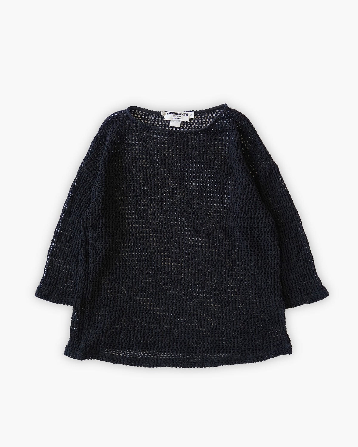 Black Mesh L/S Top