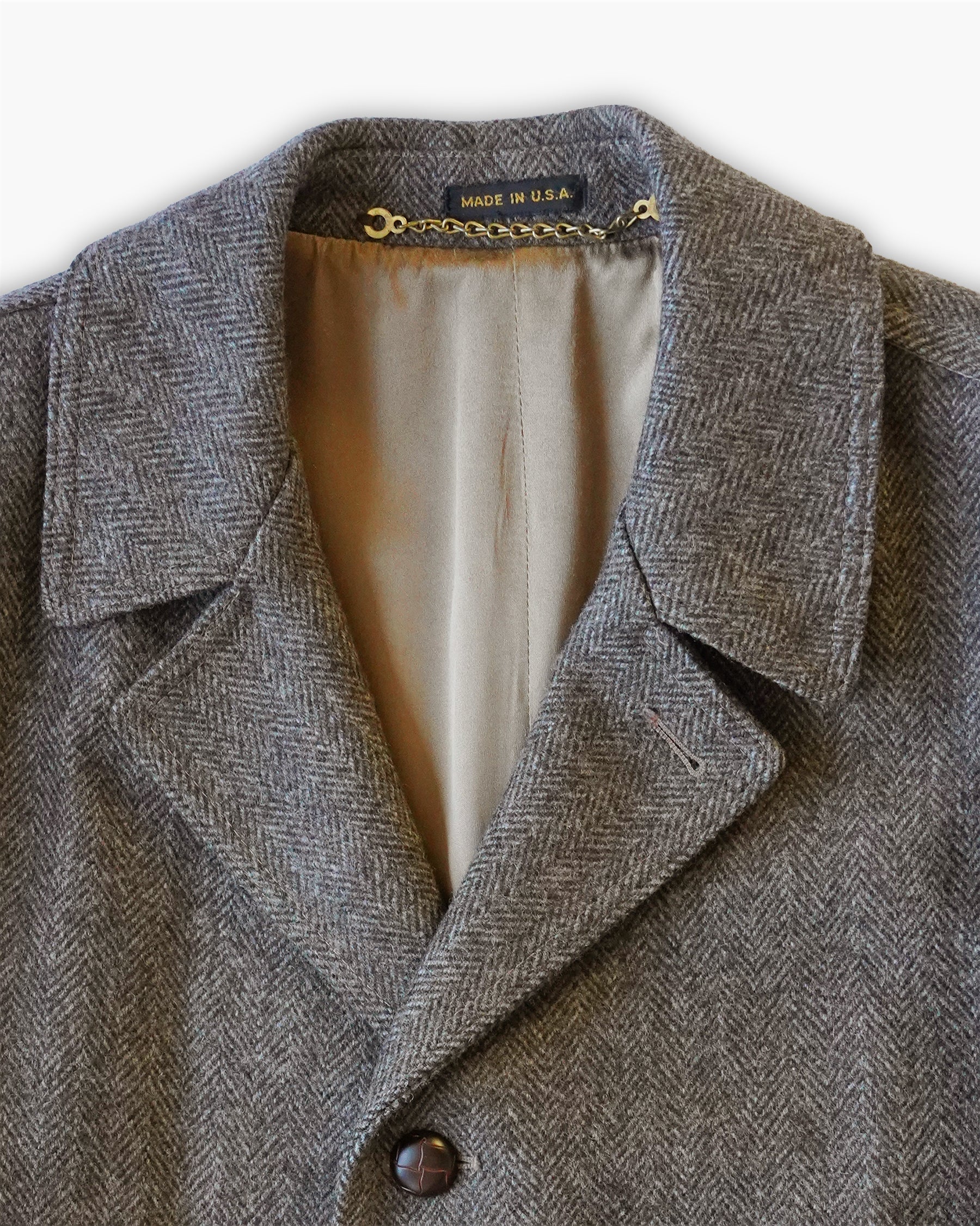 Herringbone Wool Coat