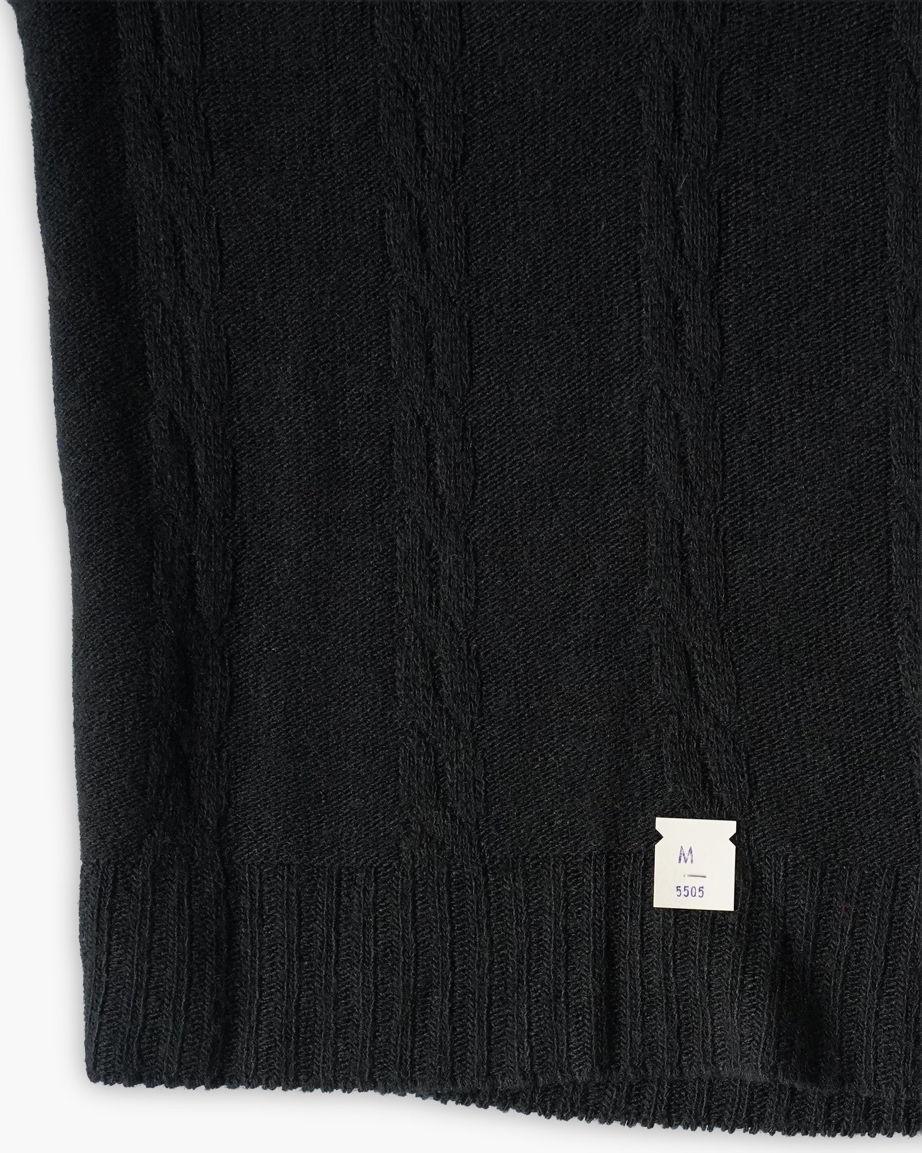 Acrylic Knit Vest - Black
