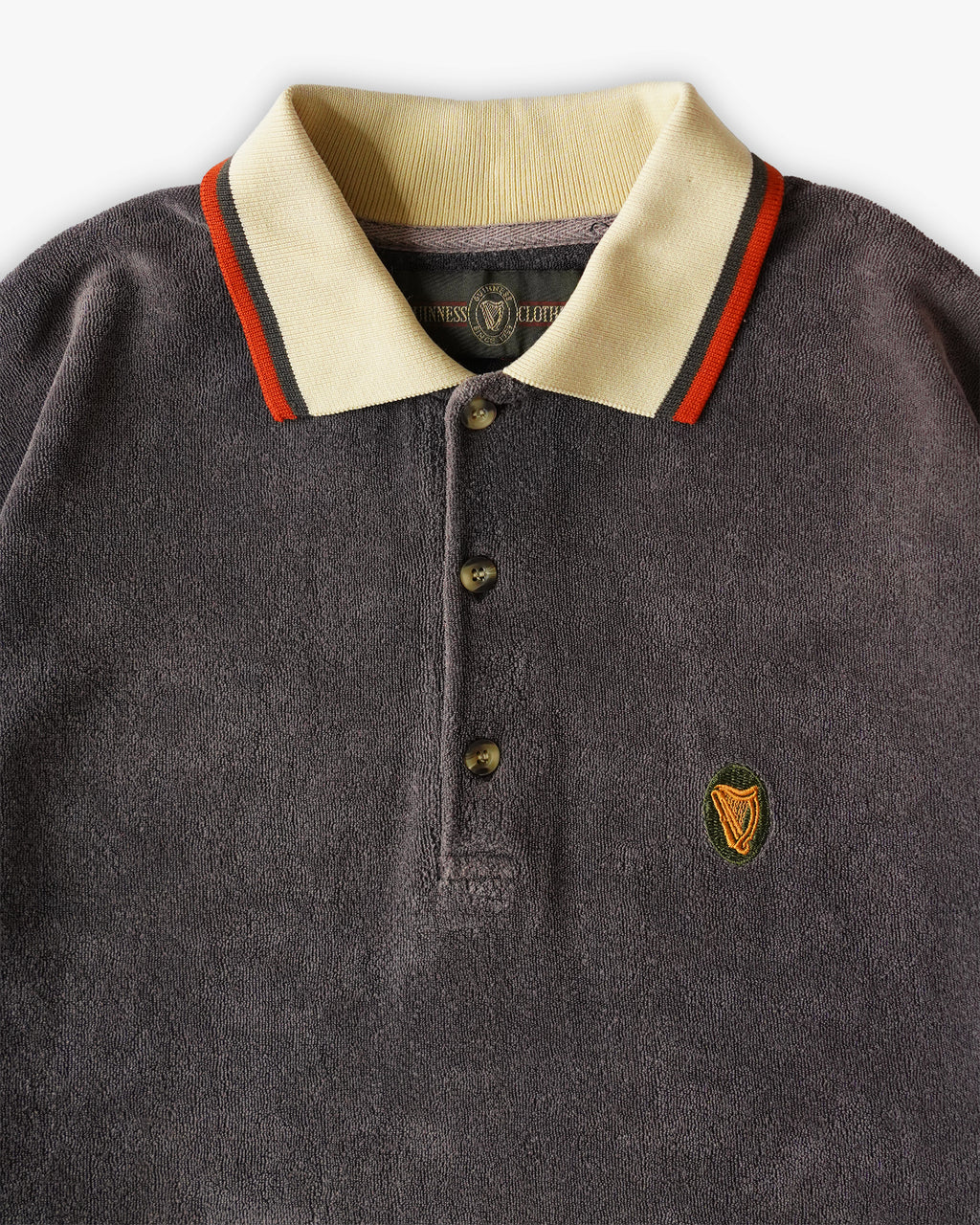 Piled Polo Shirt - Charcoal