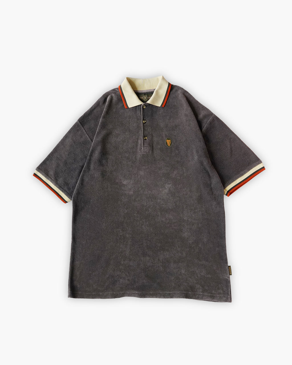 Piled Polo Shirt - Charcoal