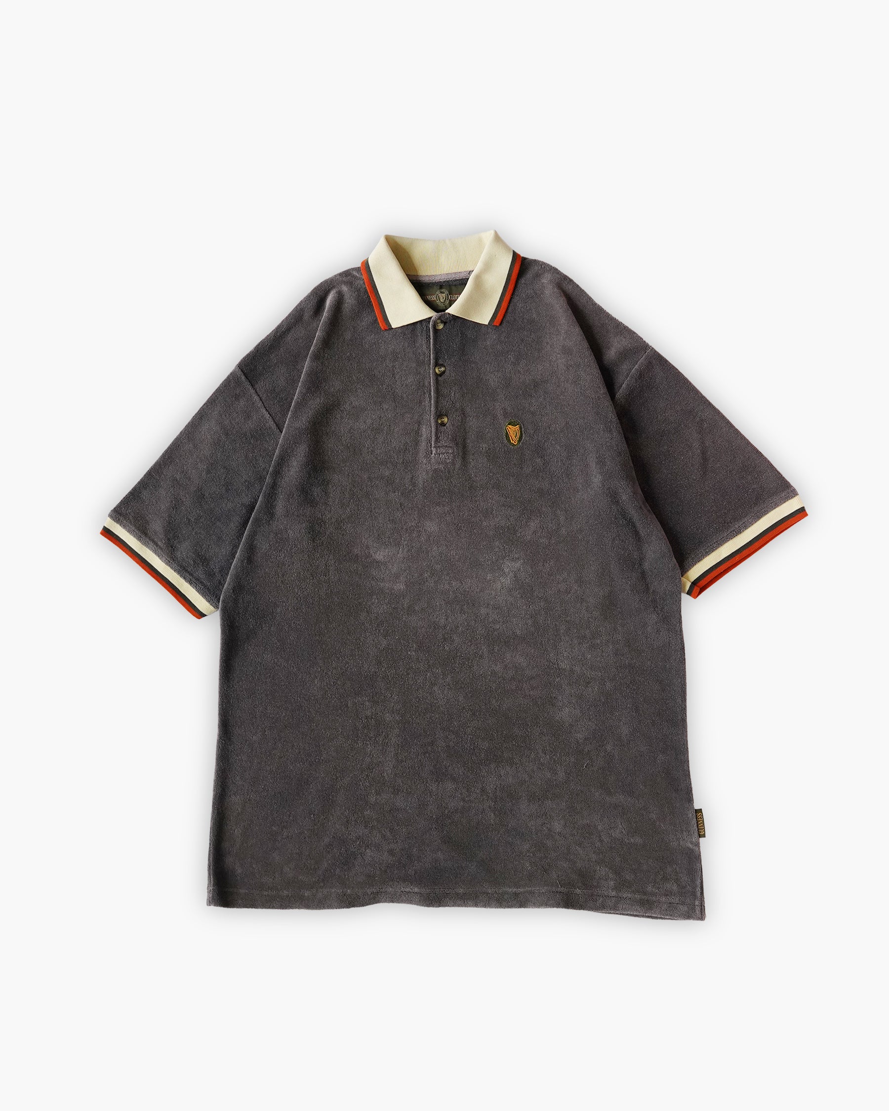 Piled Polo Shirt - Charcoal