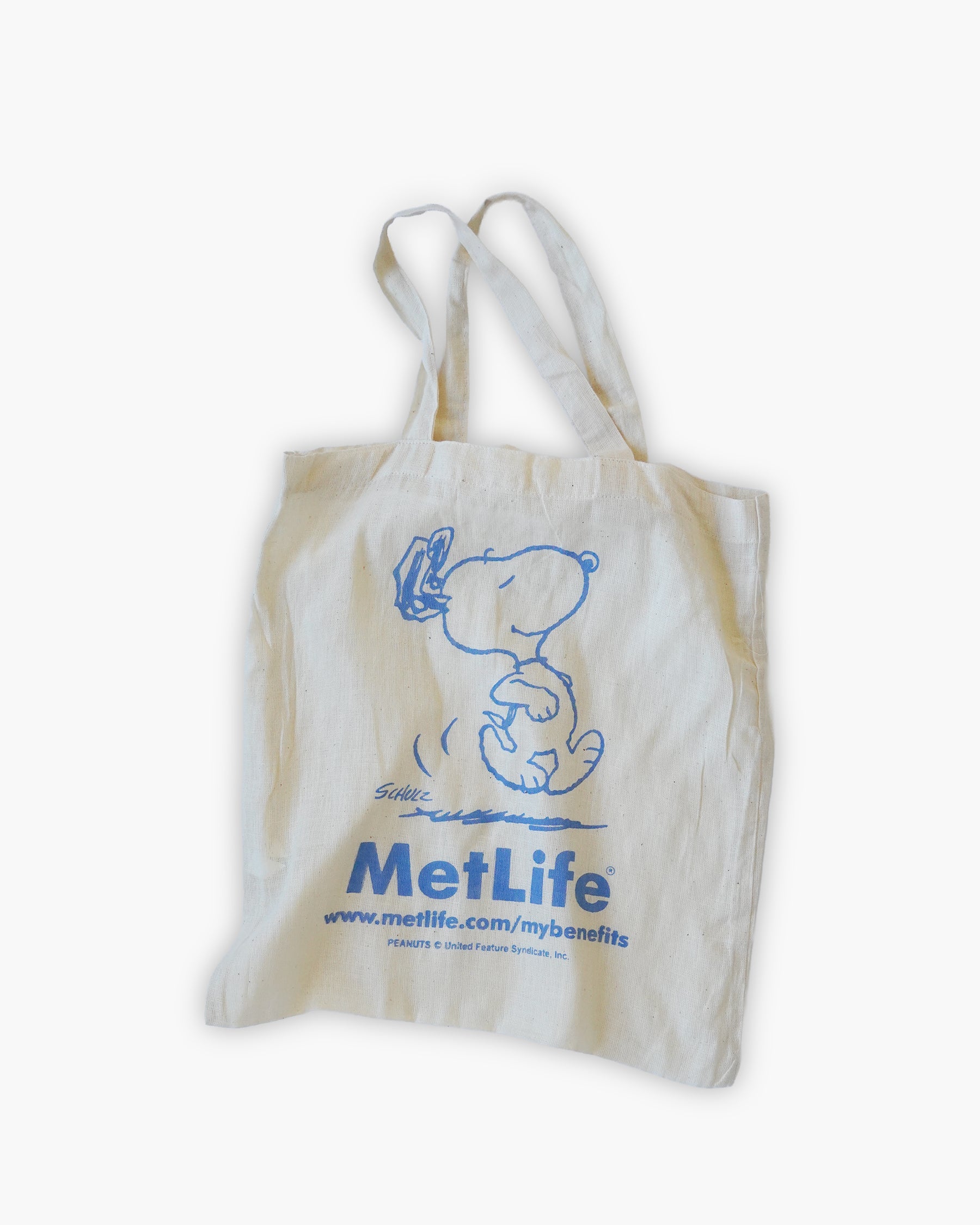 Snoopy × MetLife Cotton Tote Bag