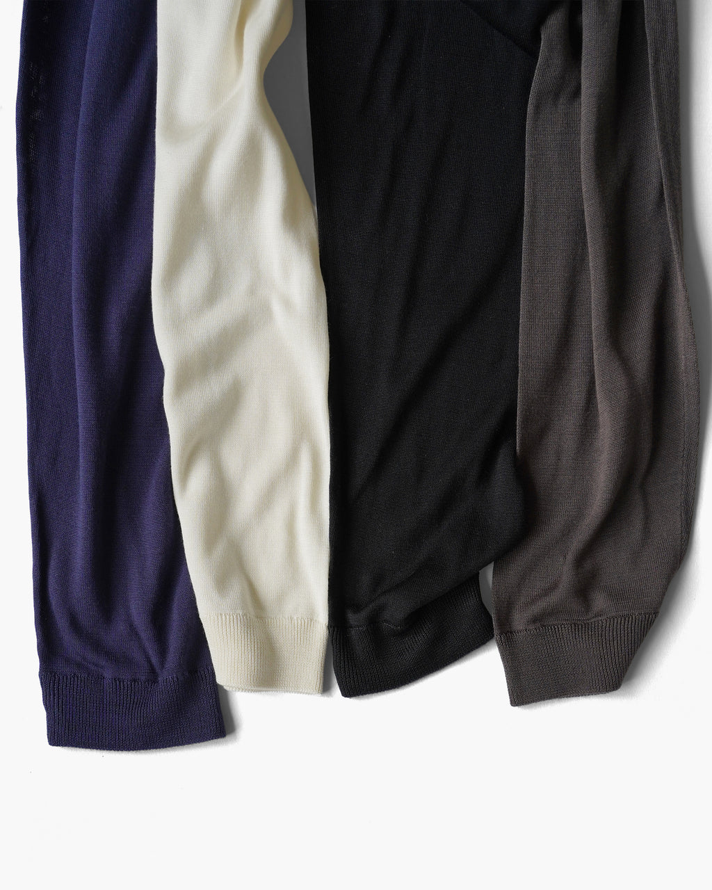 100% Washable Silk Tee L/S - Navy