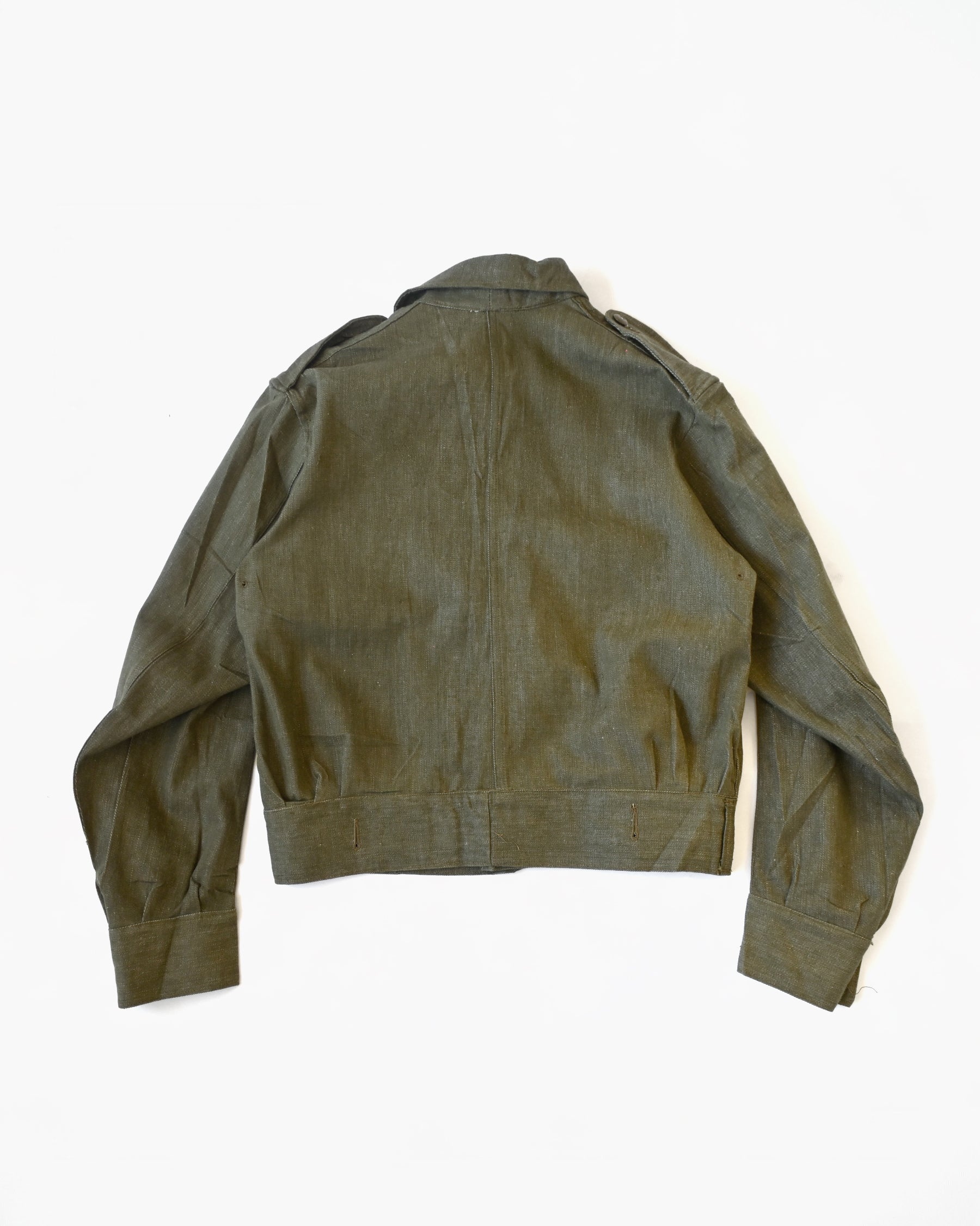 Cotton Cropped Jacket Made In England