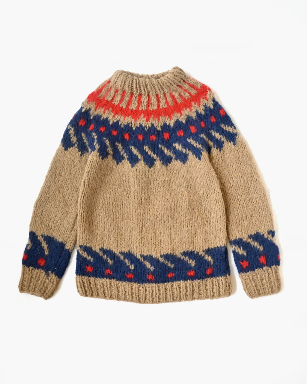 Hand Made Wool Knit Sweater Made In Italy