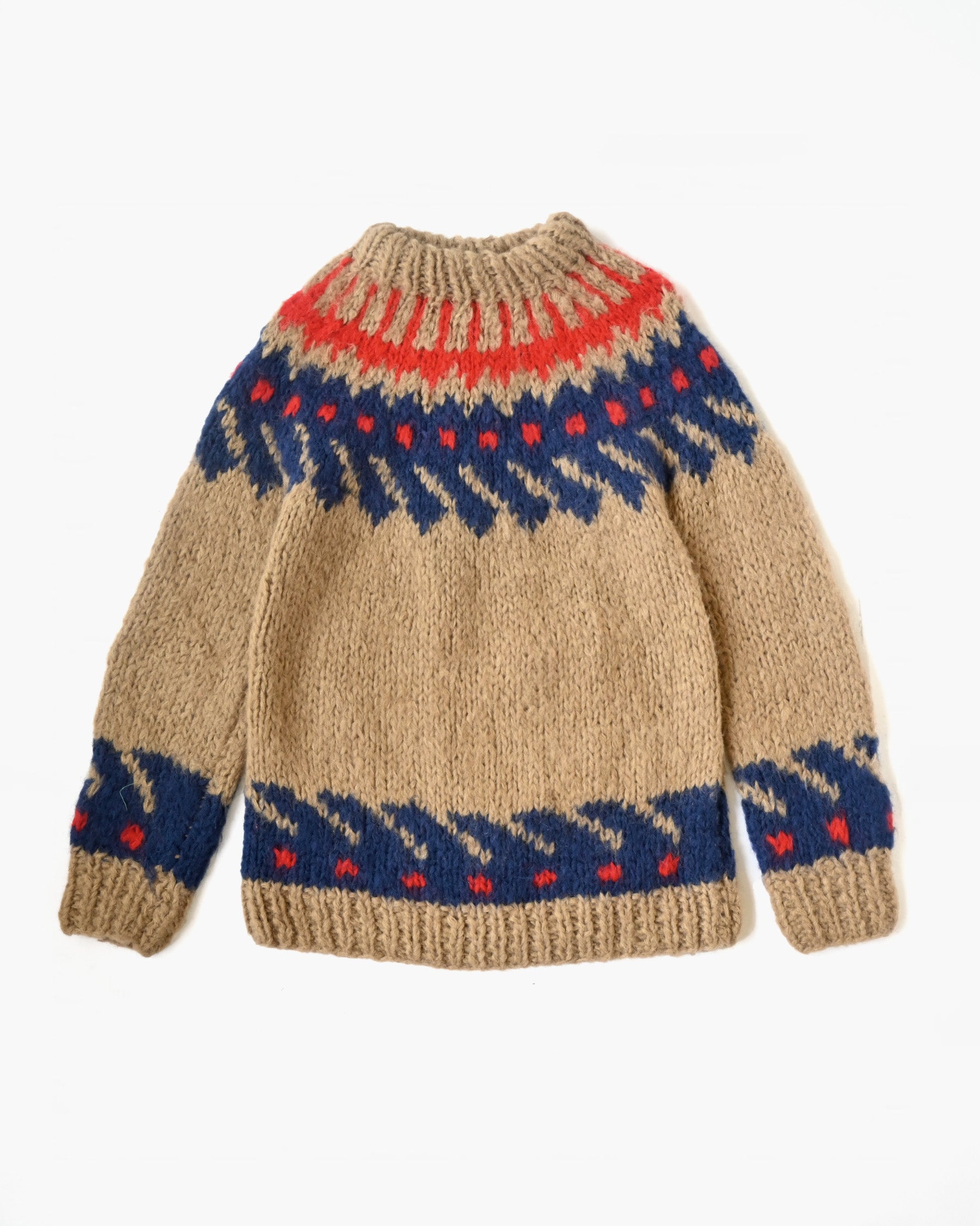 Hand Made Wool Knit Sweater Made In Italy