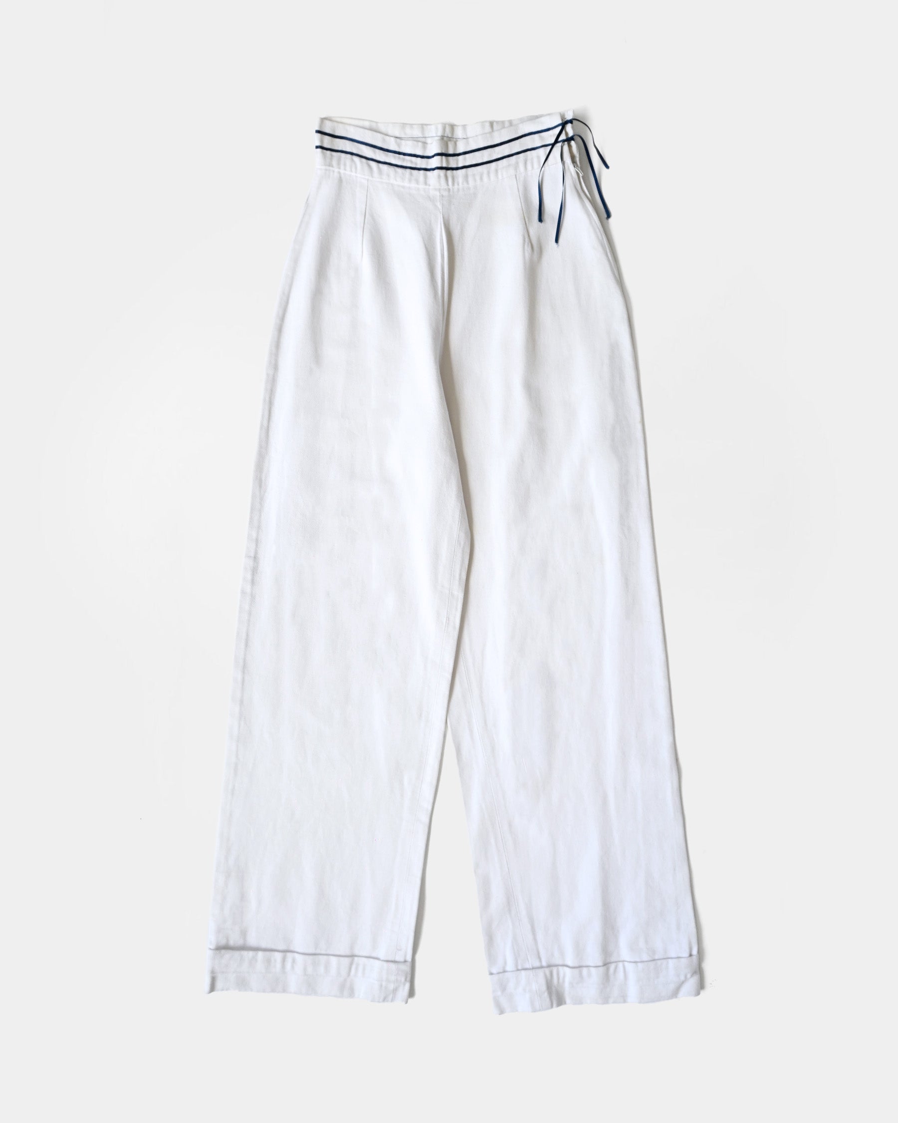 White Flare Pants