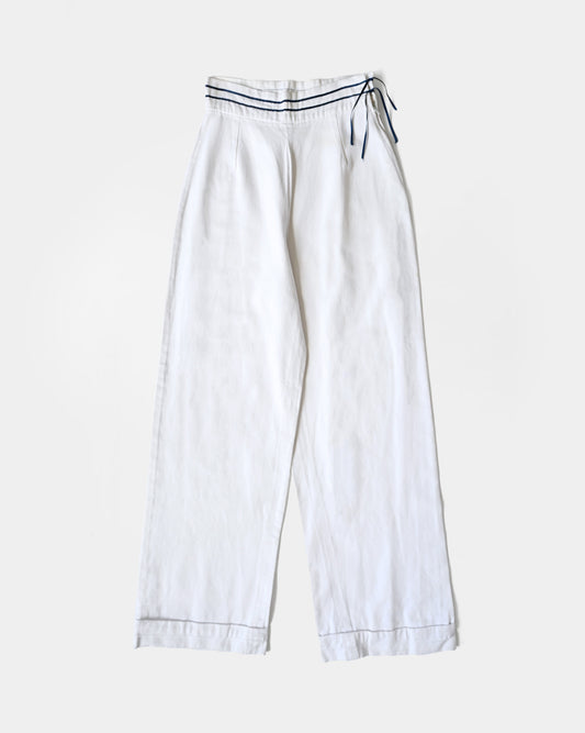 White Flare Pants