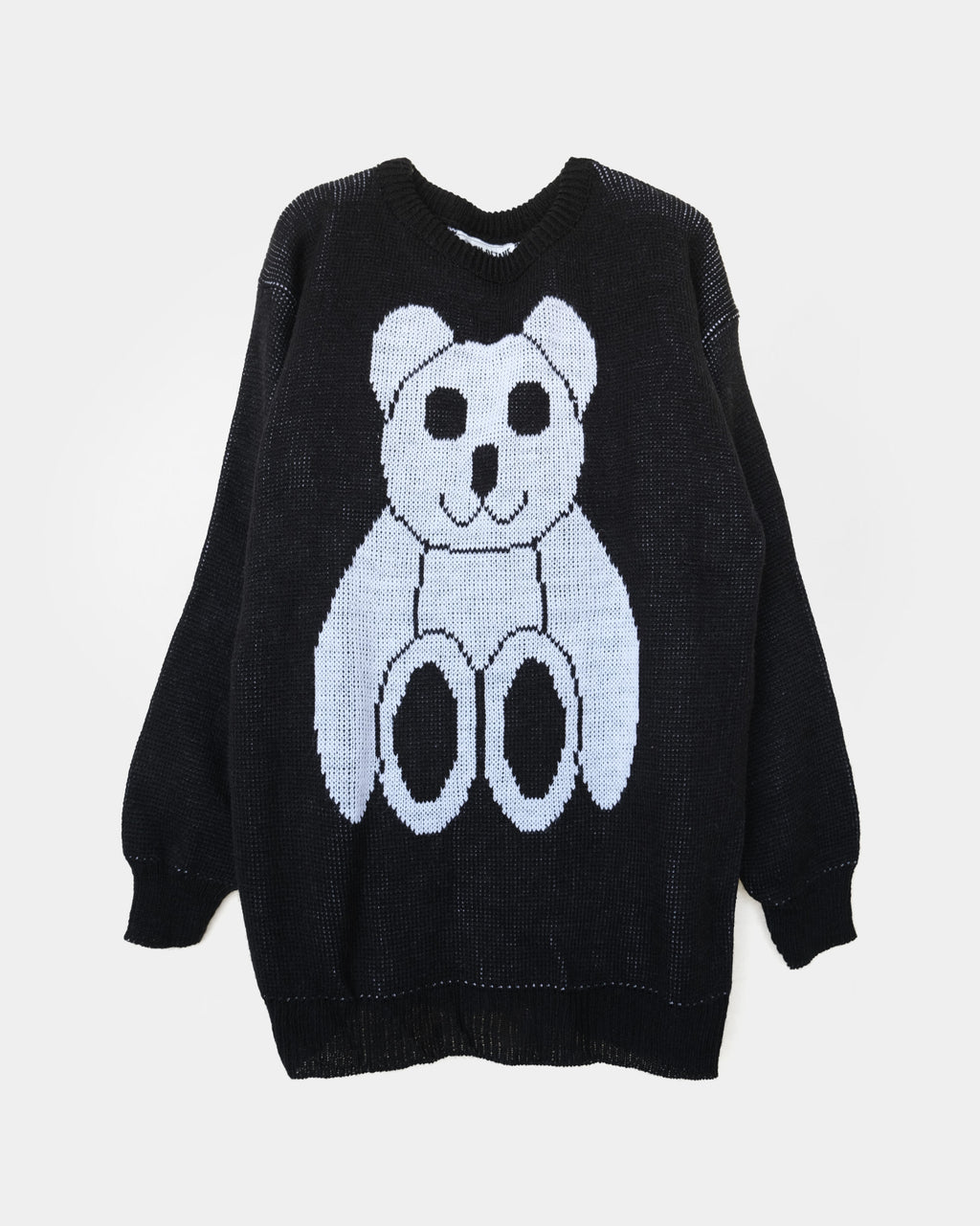 Acrylic Black Sweater "Bear"