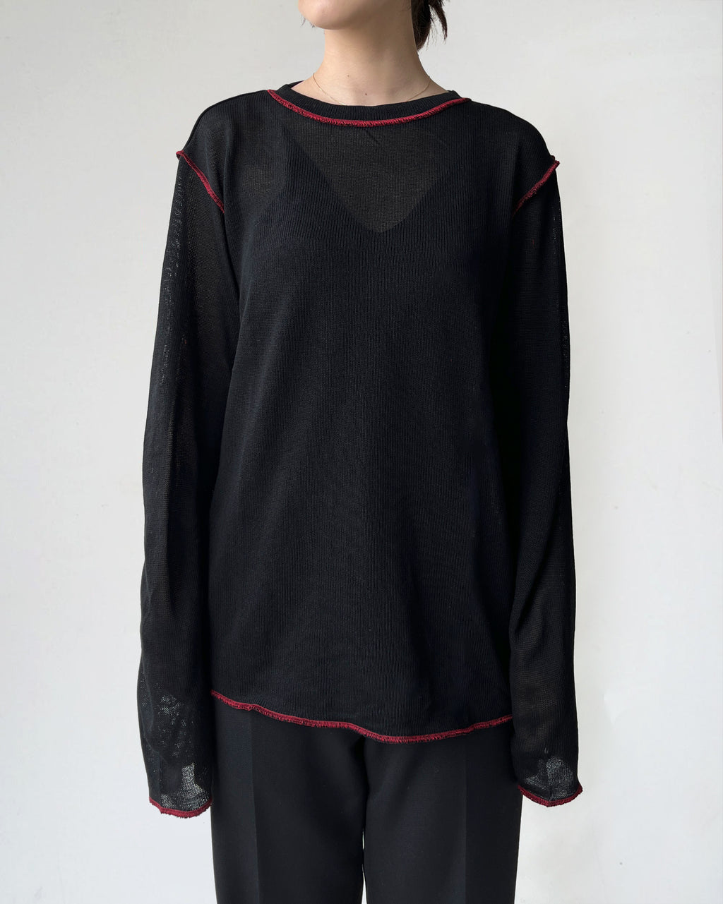 Acrylic Reverse Sheer Top