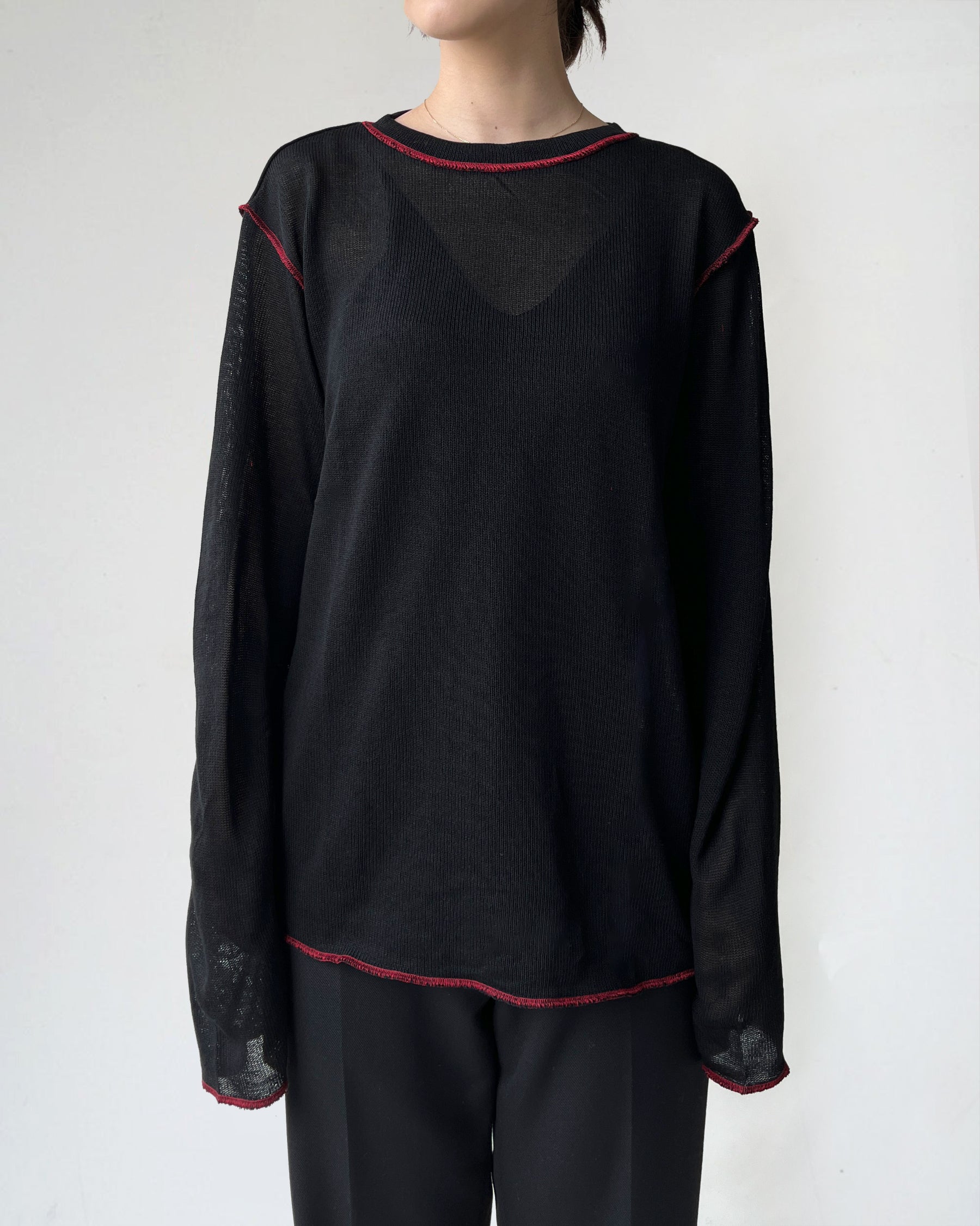 Acrylic Reverse Sheer Top