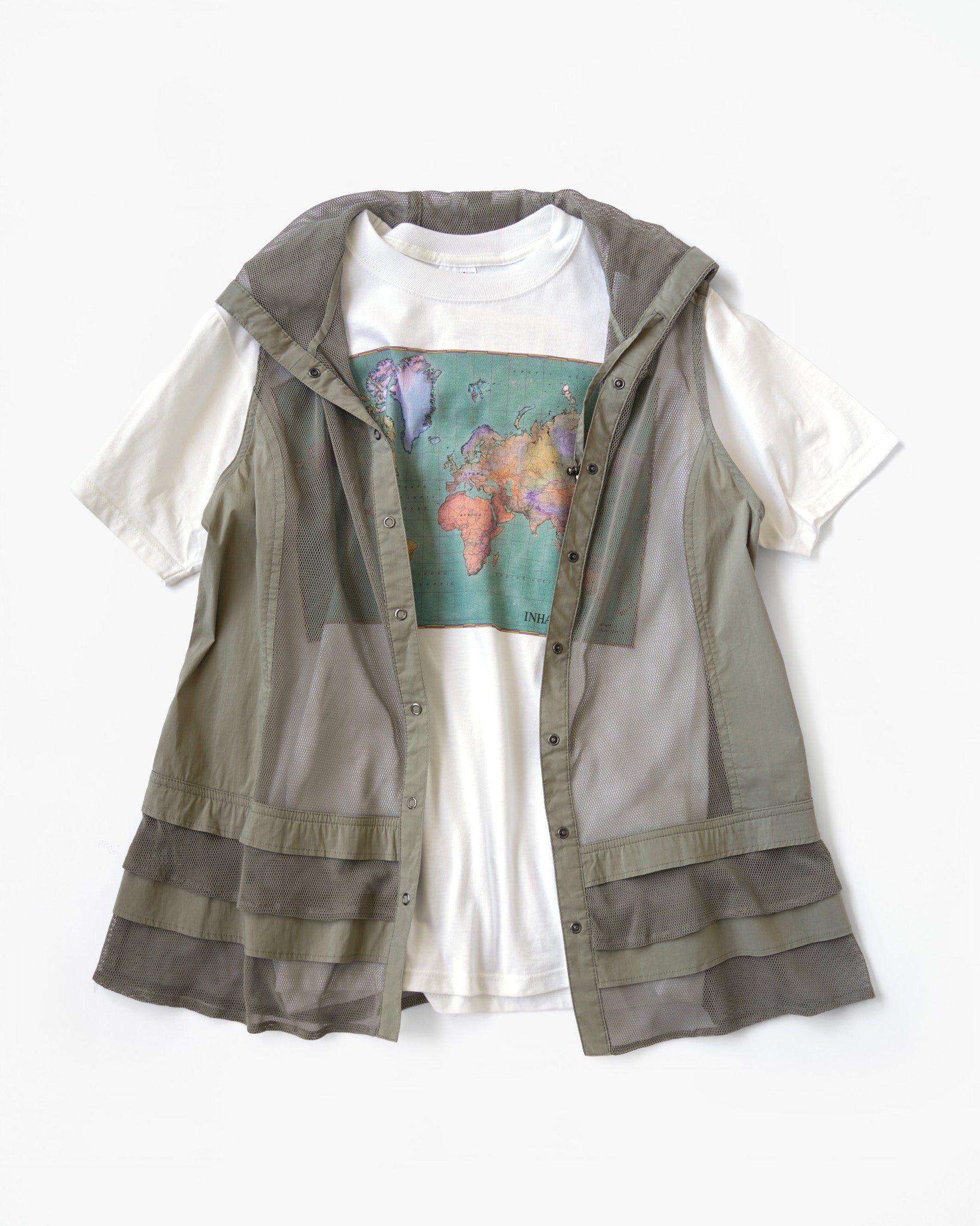 Sleeveless Mesh Hooded Vest