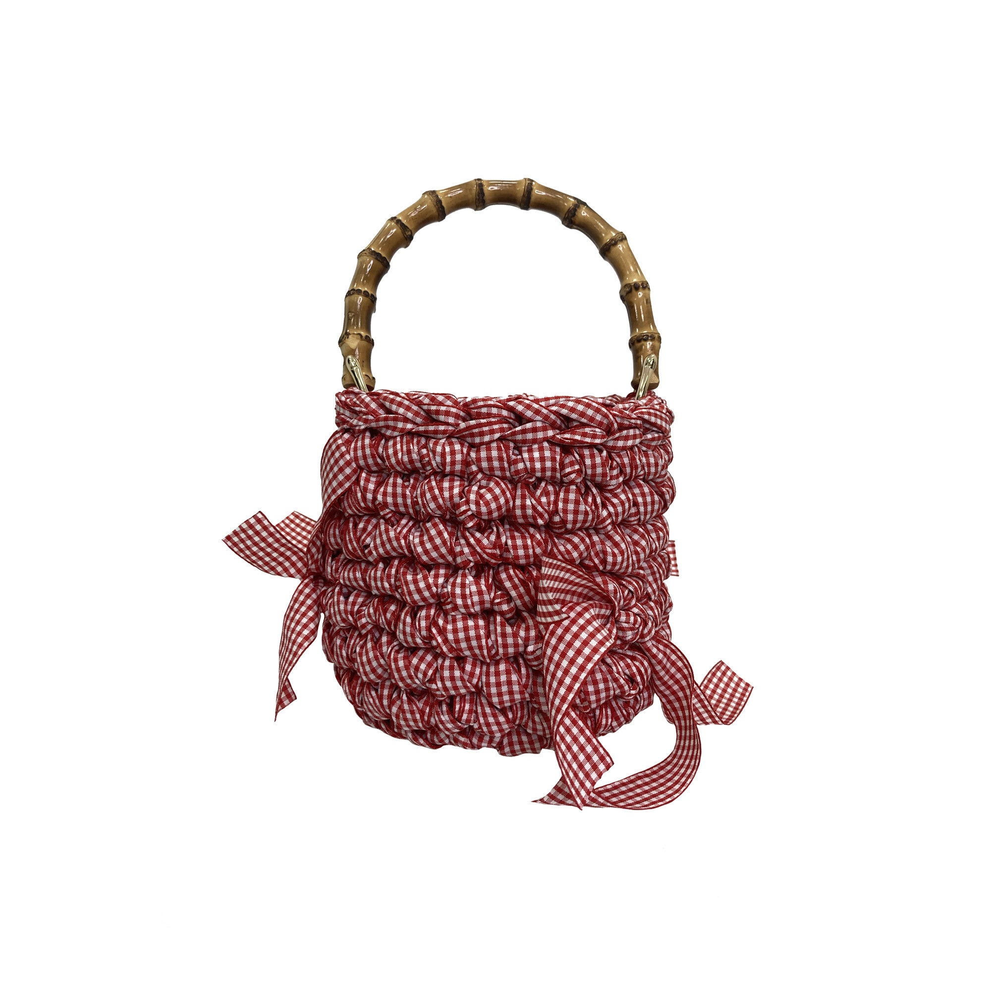 "CROCHEANT" Bamboo sac - Red