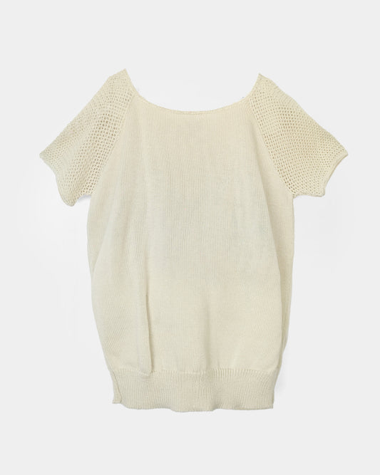 70'S Knit Top - Ivory