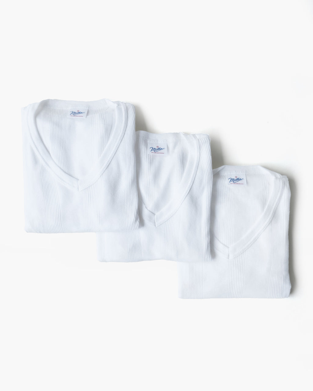 Miller White V-Neck Tee- 3 PACK