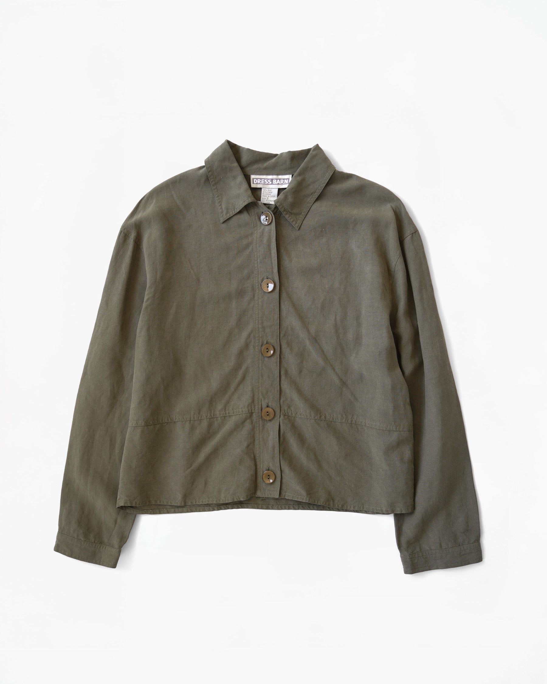 Silk x Linen Shirt Shirt Jacket