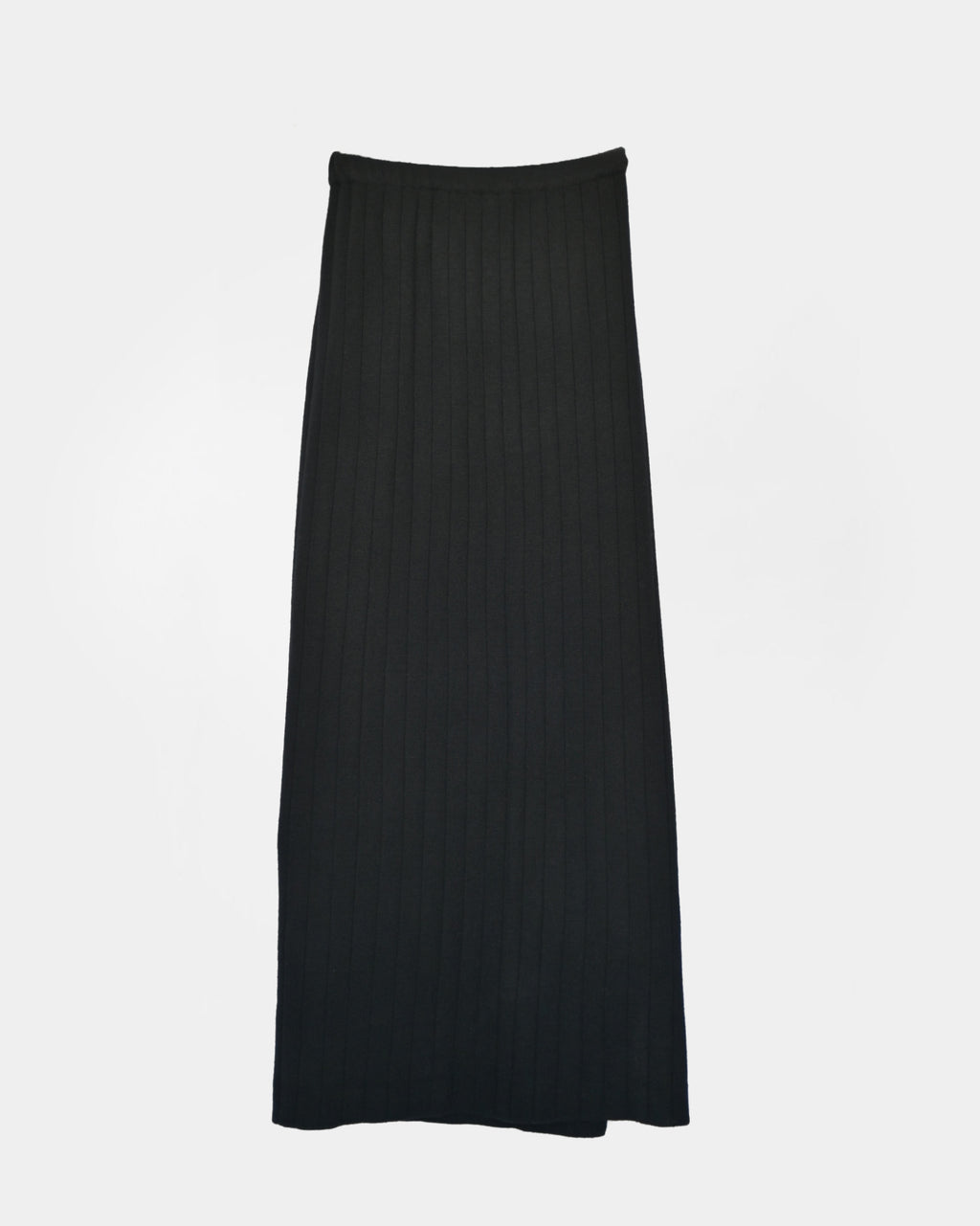Black Knit Long Skirt