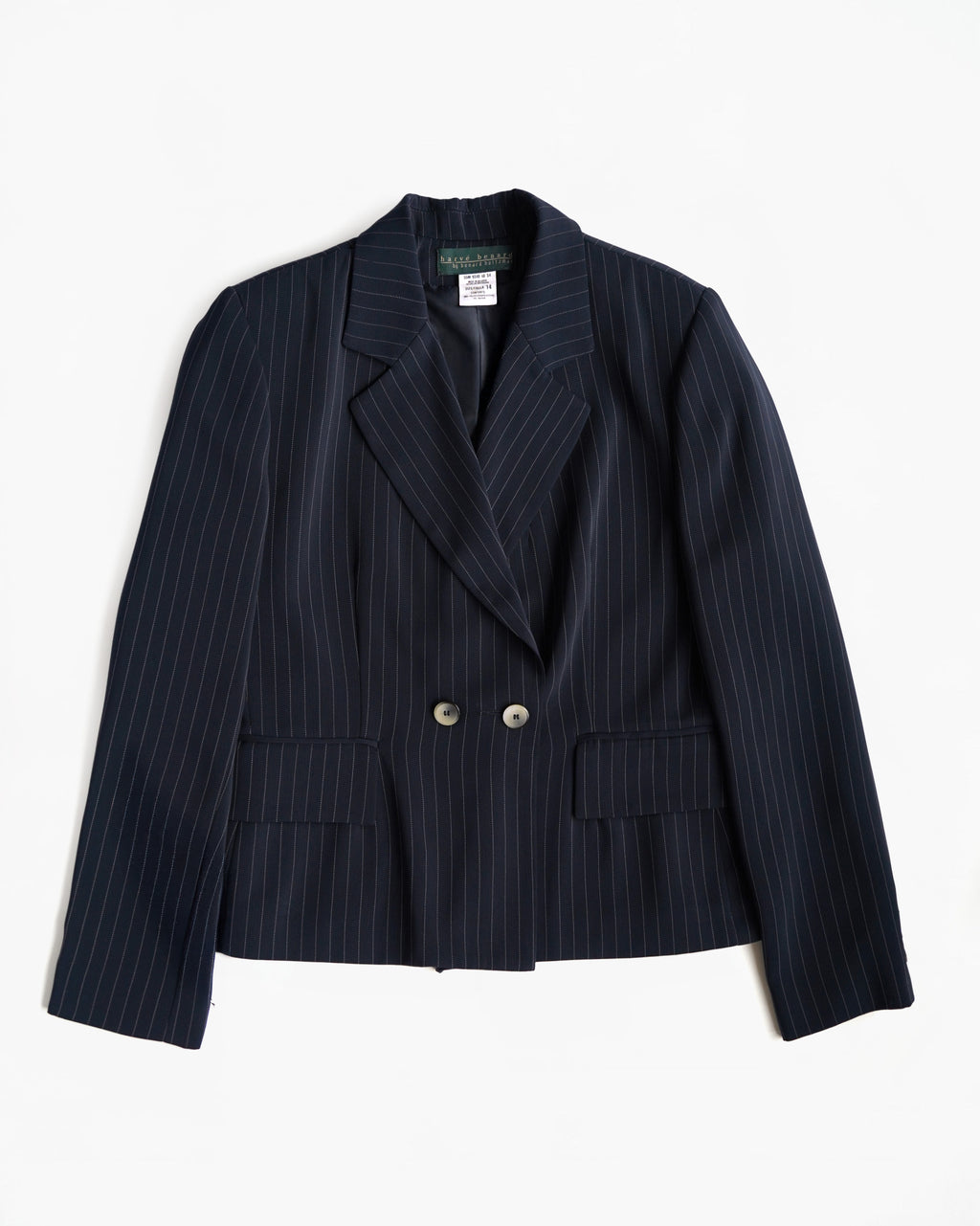 Pinstripe Double-Breasted Jacket