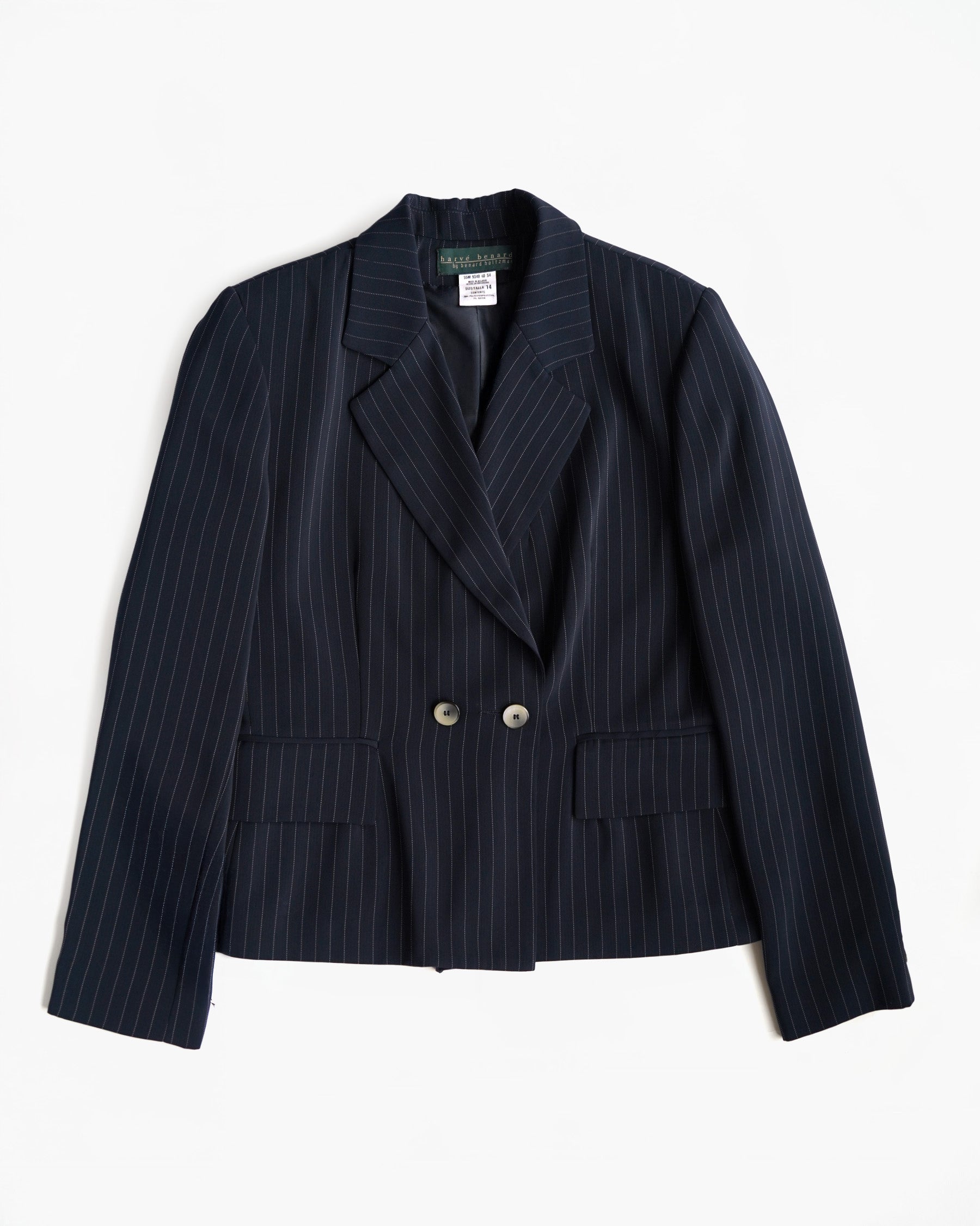 Pinstripe Double-Breasted Jacket