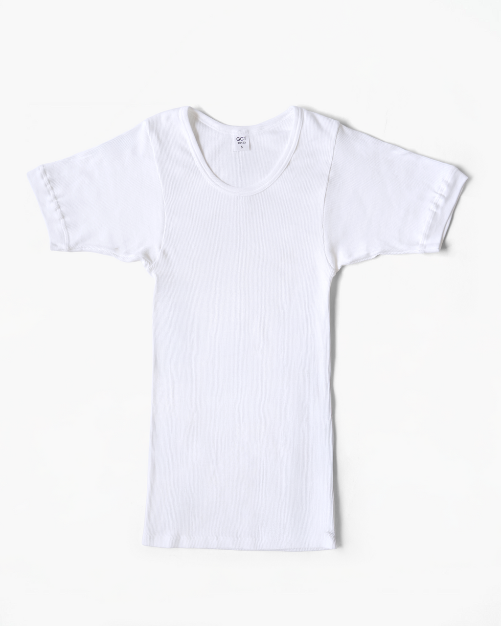 Cotton Rib T-Shirt Made in Germany