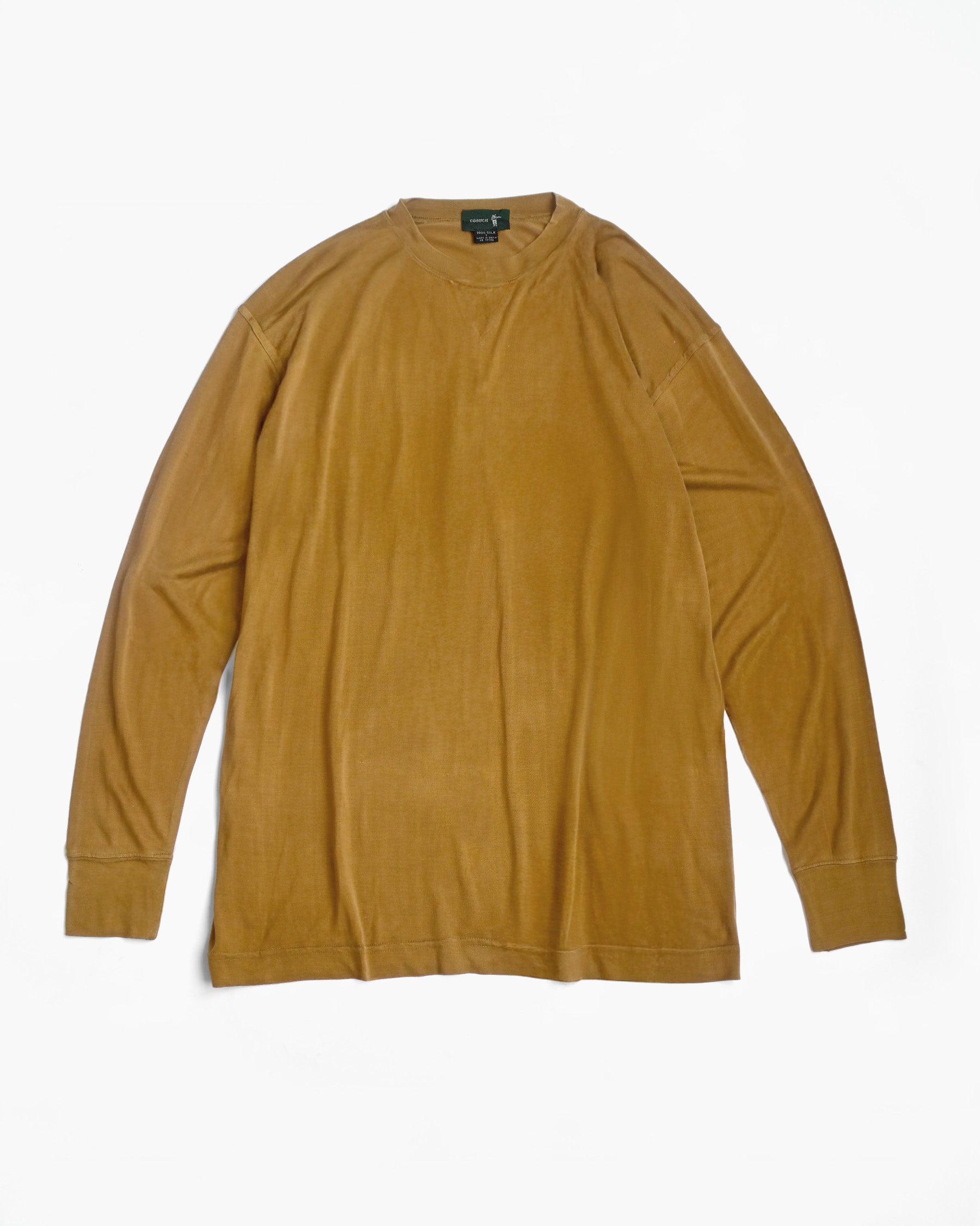 "GOOUCH" 100% Silk Front V T-shirts