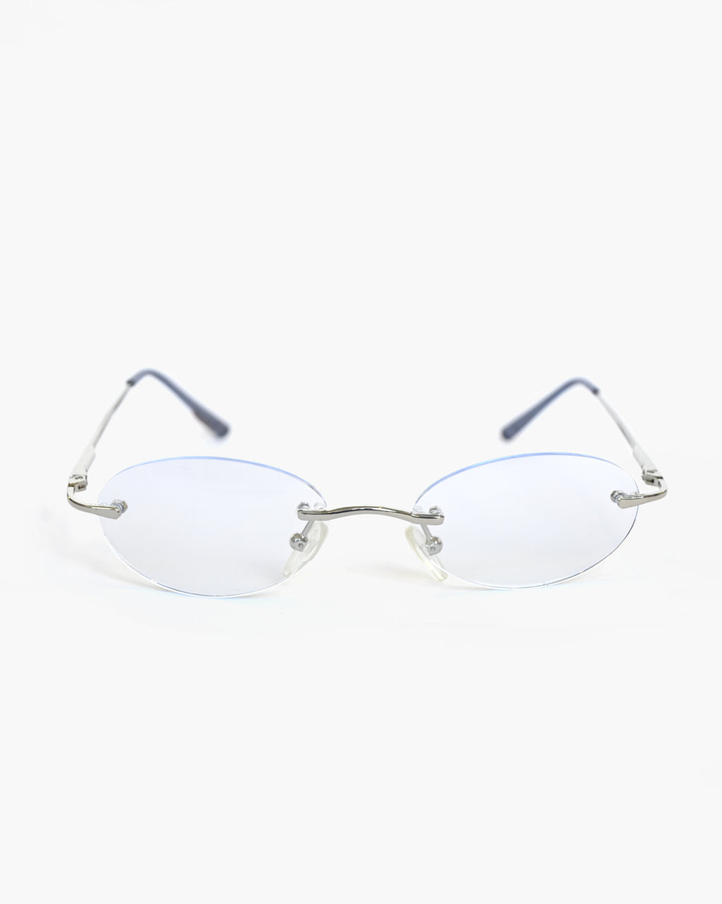 NOS 90s Light Blue Lens Frameless Sunglasses