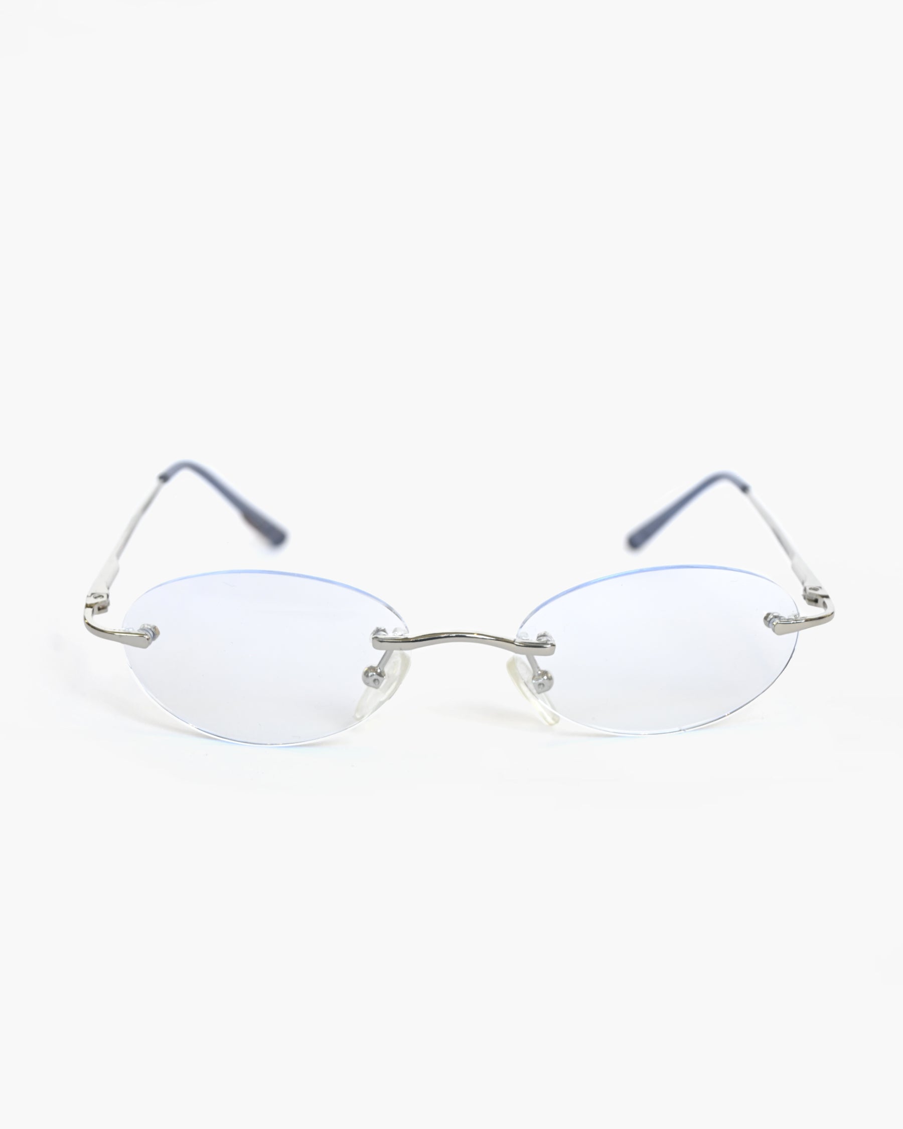 NOS 90s Light Blue Lens Frameless Sunglasses
