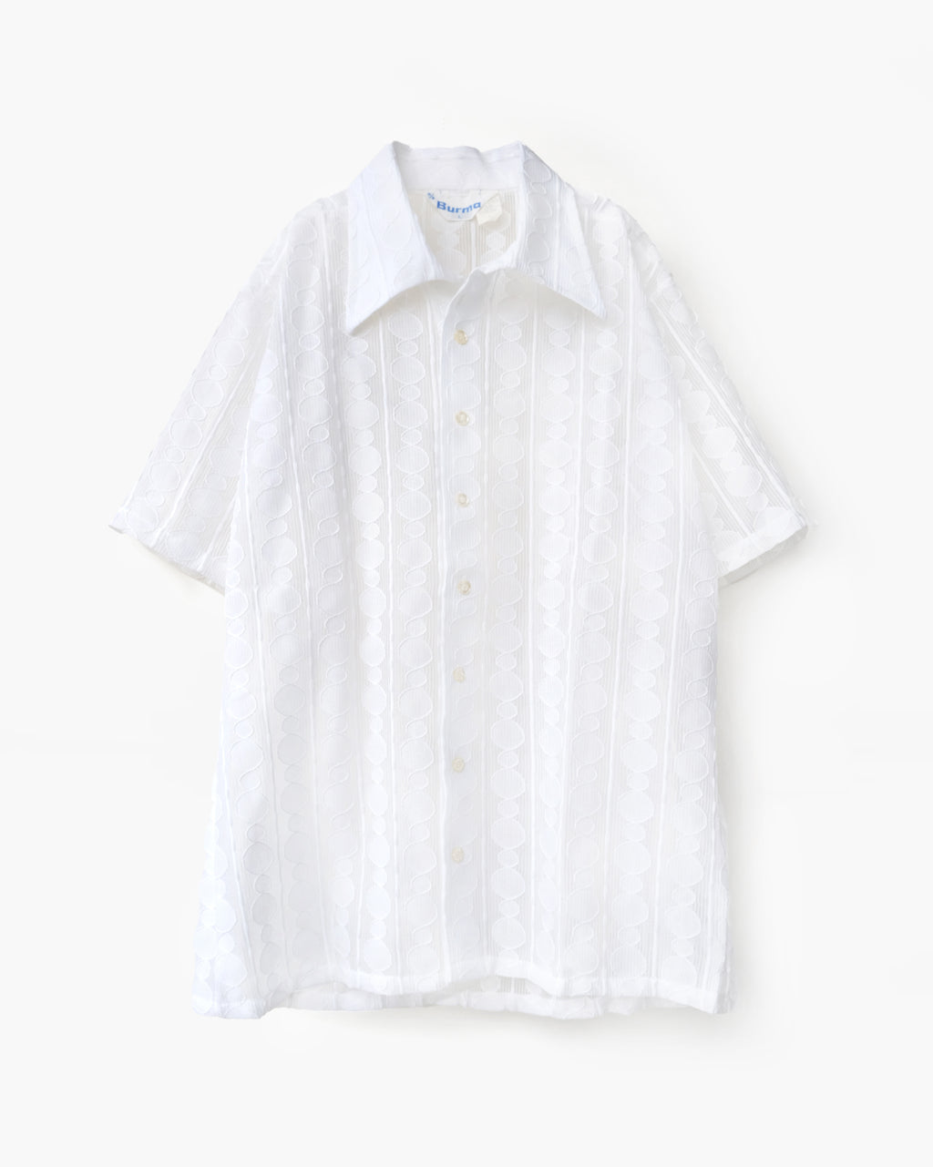 70's White Lace S/S Shirt