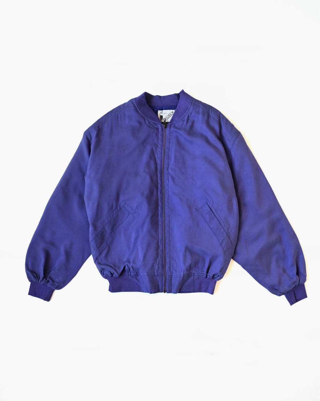 100% Silk Zip Up Jacket