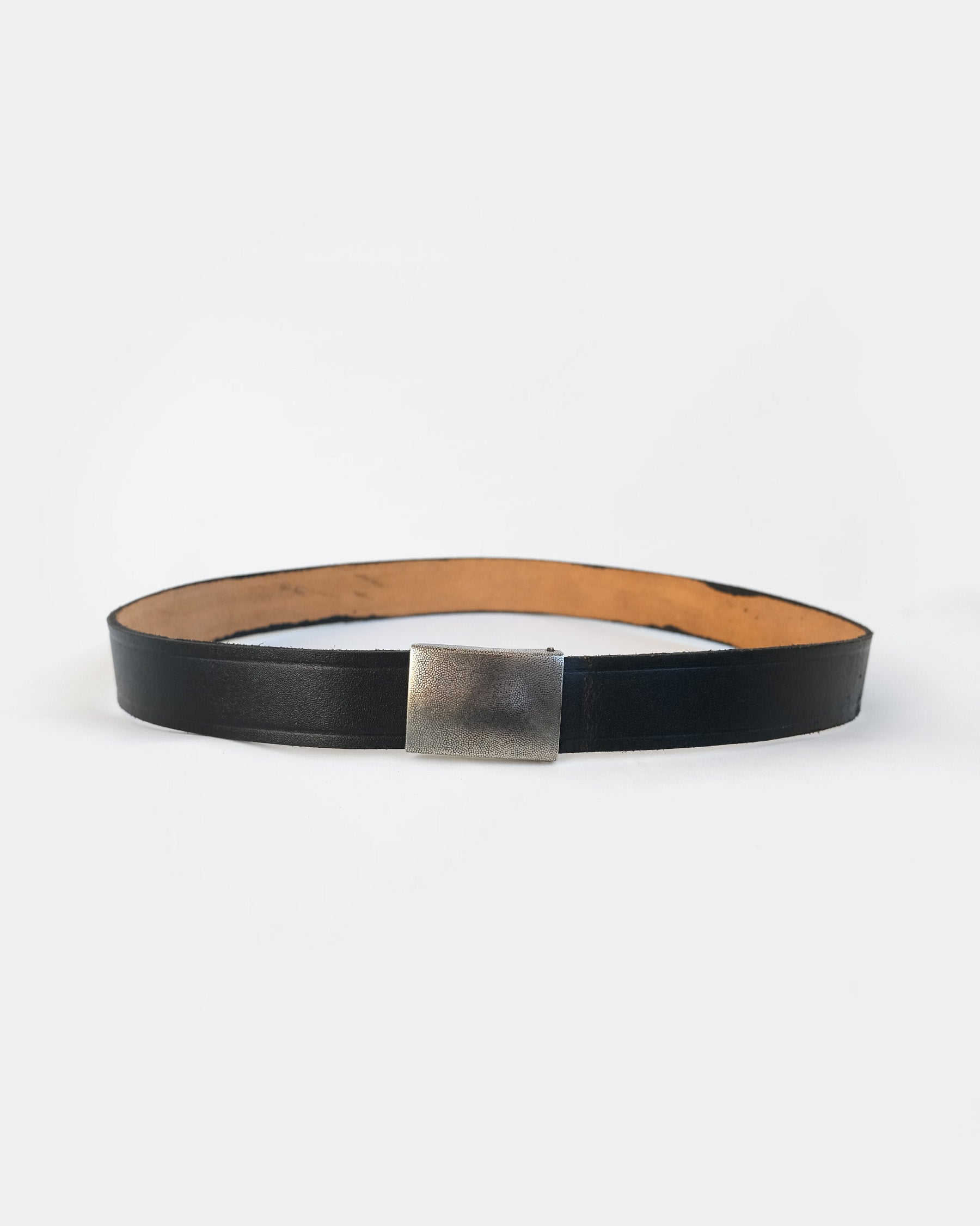 German Army Black Leather Belt