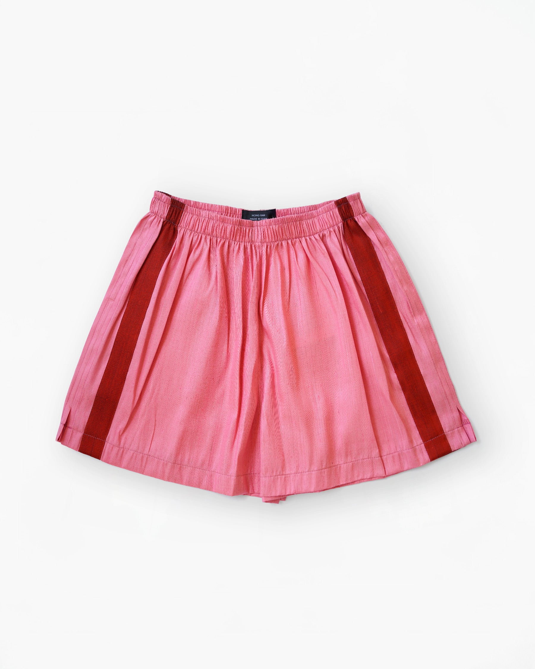 Handwoven Raw Thai Silk Unisex Contrast Shorts