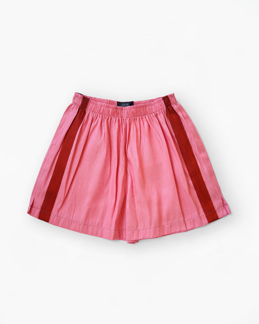 Handwoven Raw Thai Silk Unisex Contrast Shorts